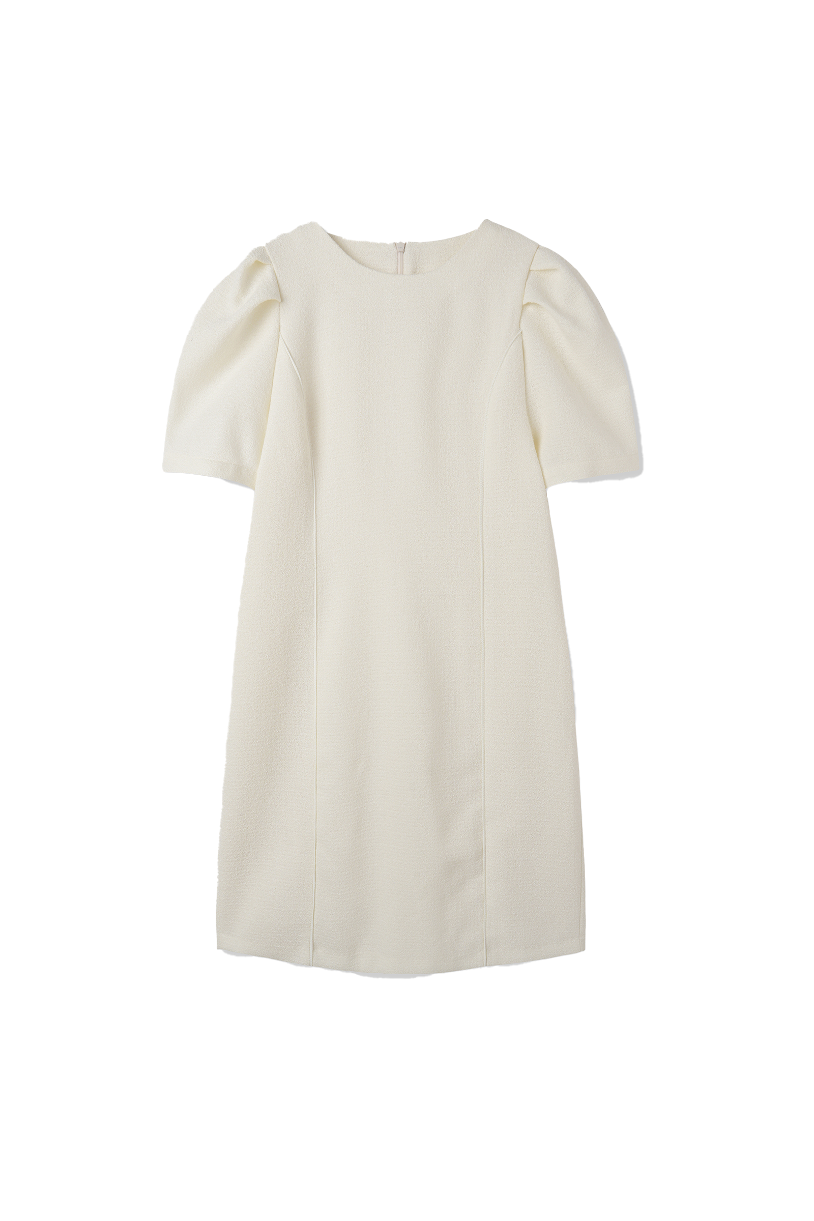 TWEED LINE DRESS_IVORY