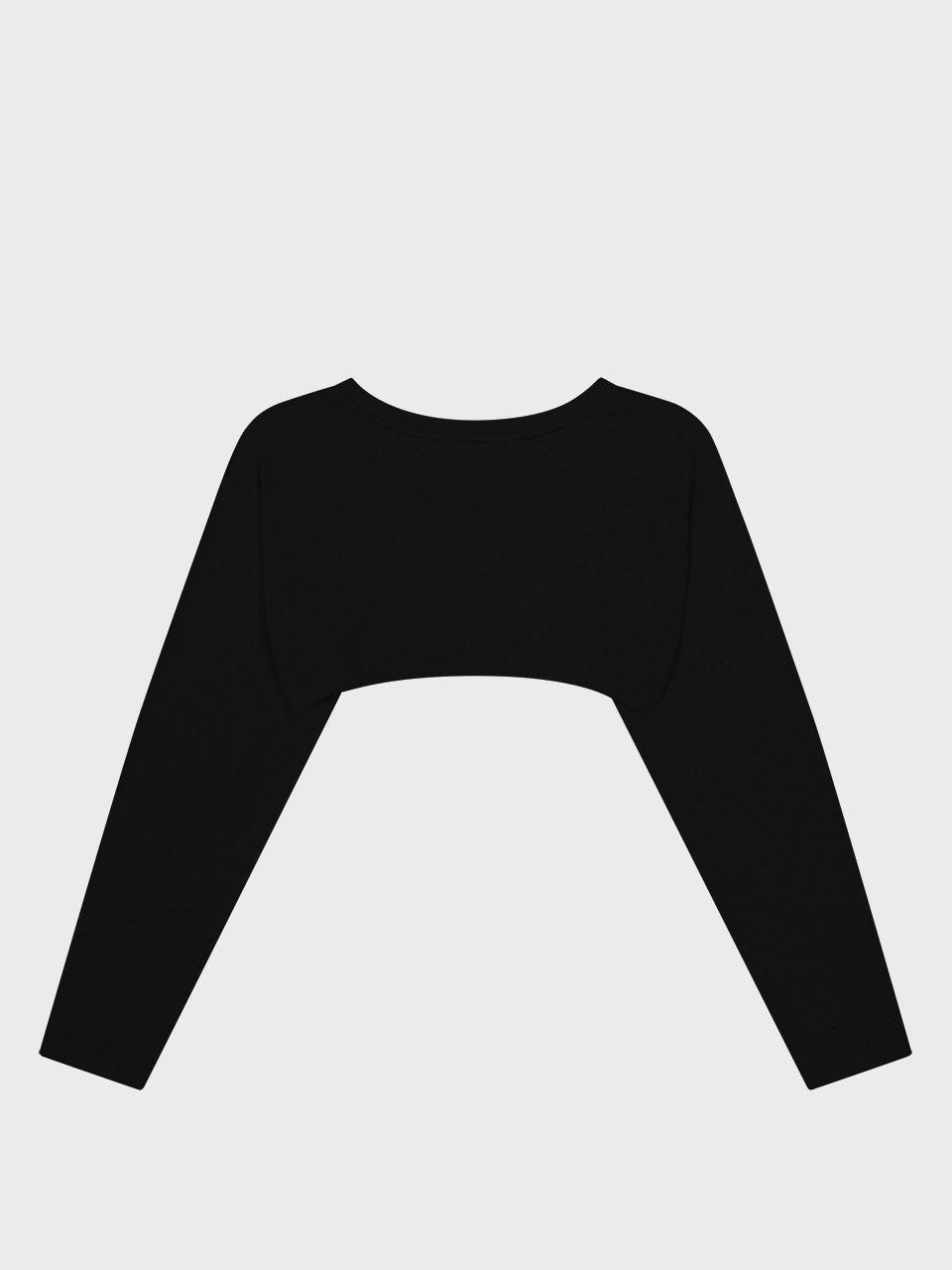 COTTON CROPPED TOP_BLACK