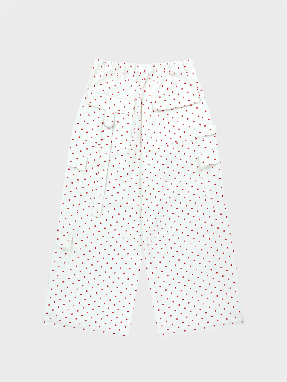 PANTALON CARGO À ANNEAUX_À POIS
