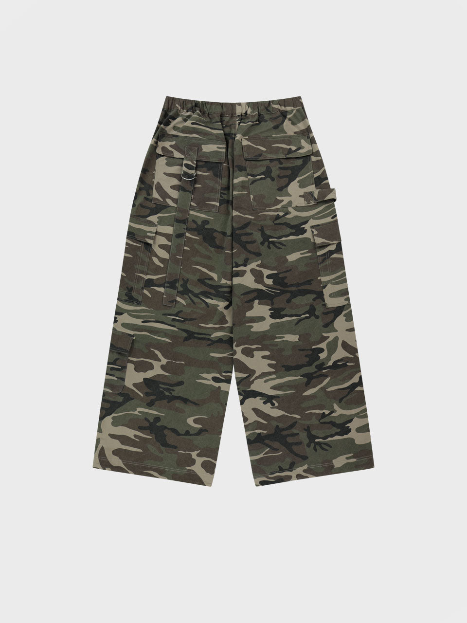 D-RING CARGO PANTS_CAMOUFLAGE BEIGE