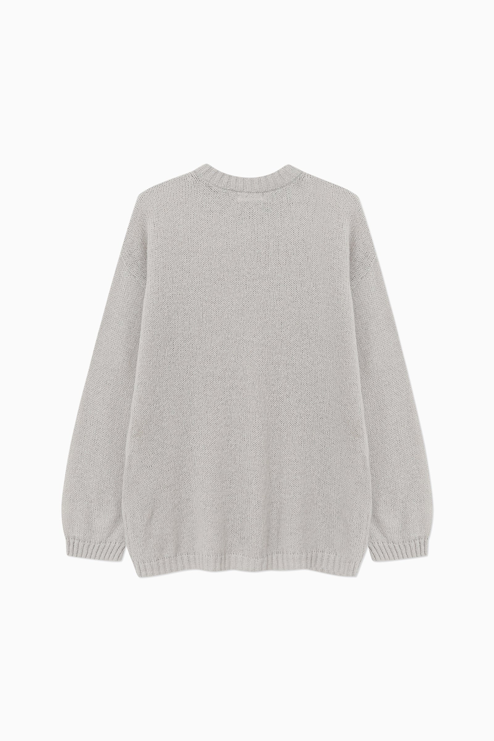 POND MOHAIR KNIT_LIGHT GREY