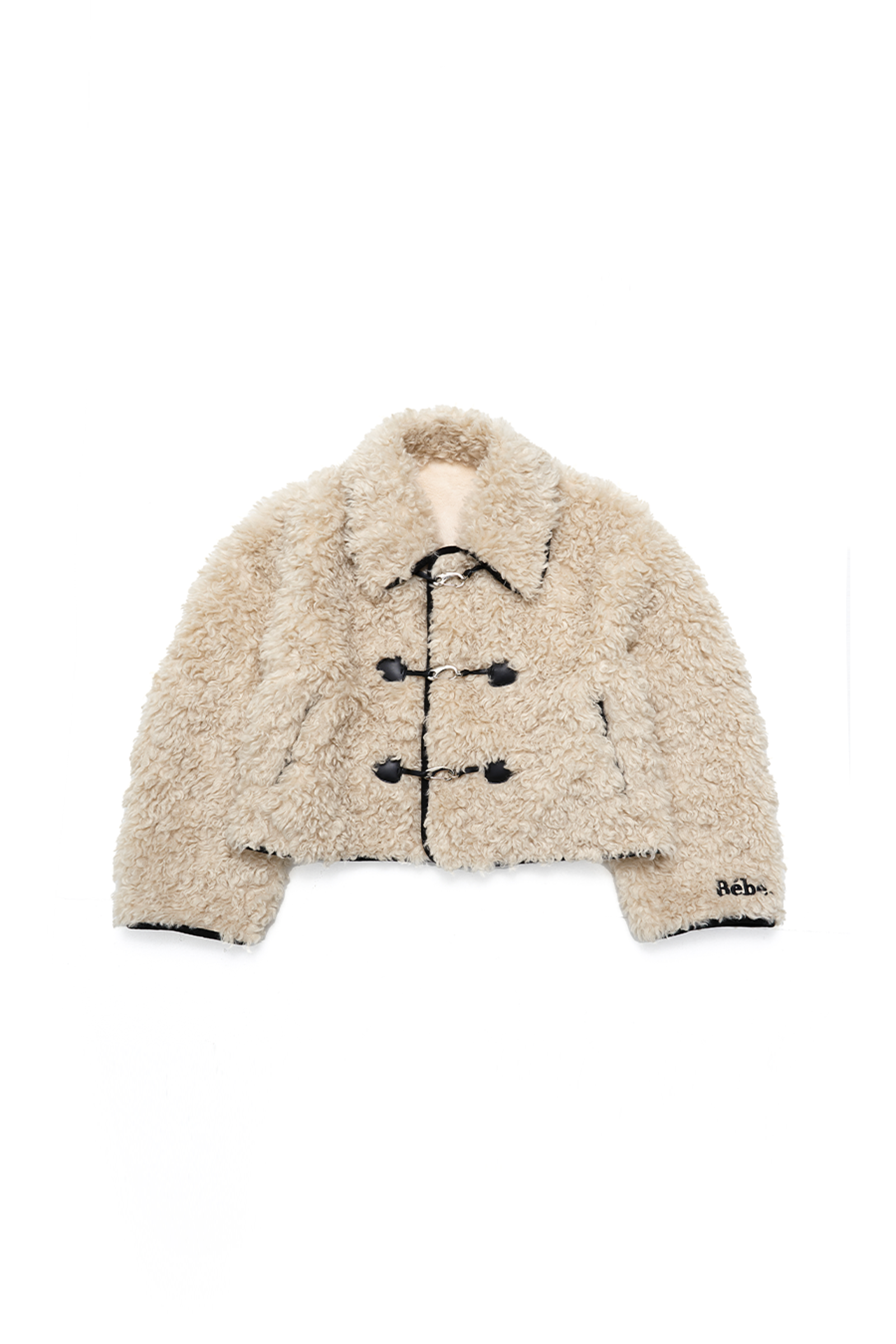 BÉBÉ FUR SHEARING JACKET_BEIGE