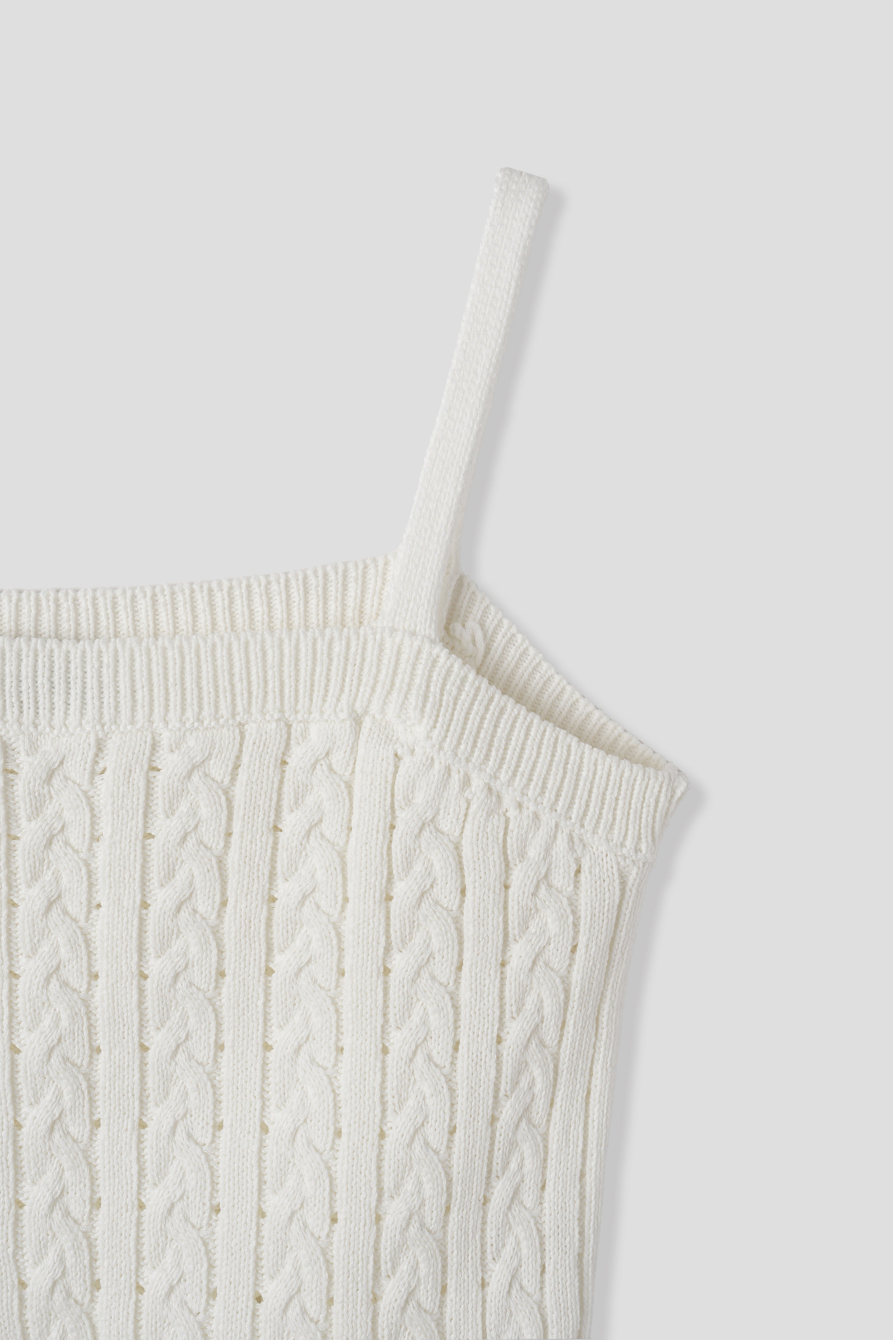 LACE RIBBON SLEEVELESS_IVORY