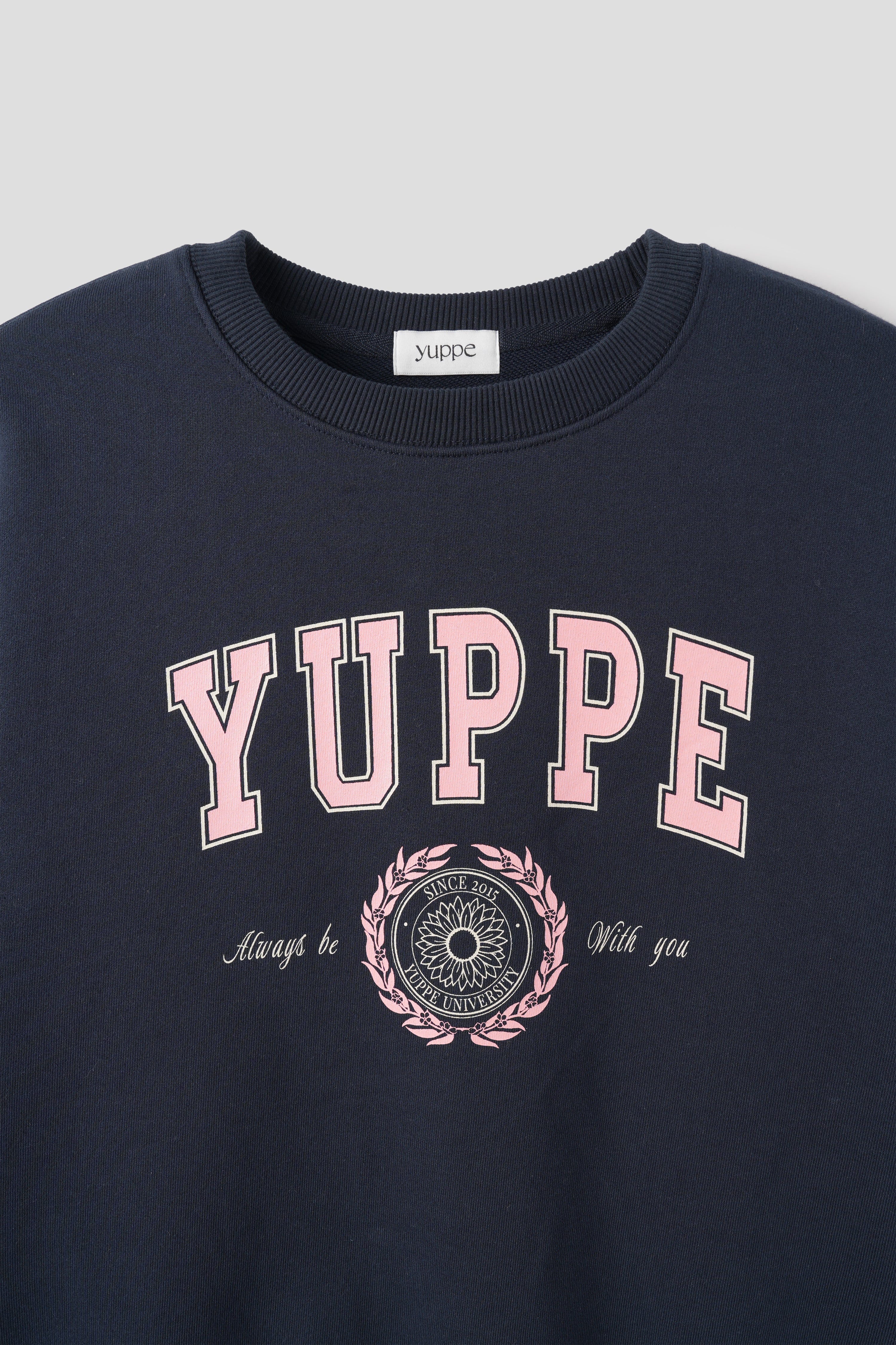 LEAF PRINT SWEATSHIRT_NAVY