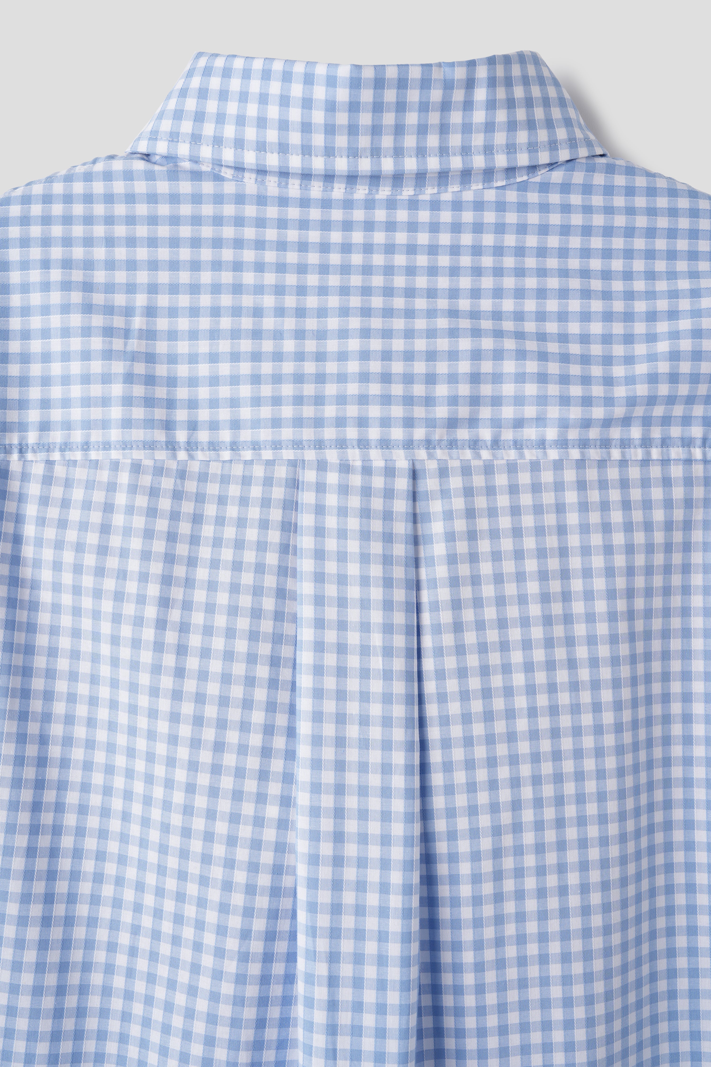 GINGHAM CHECK SHIRT_SKYBLUE