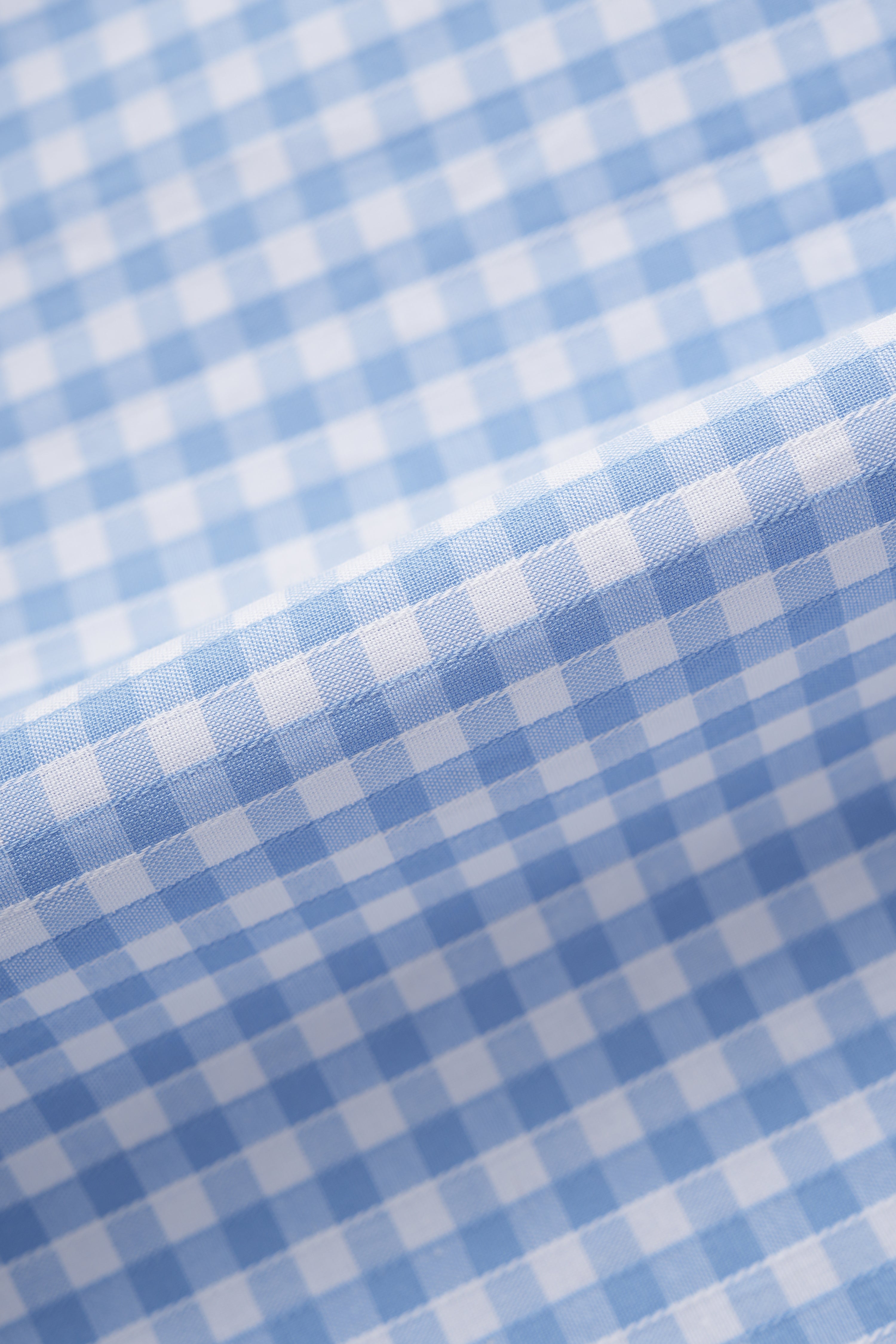 GINGHAM CHECK SHIRT_SKYBLUE