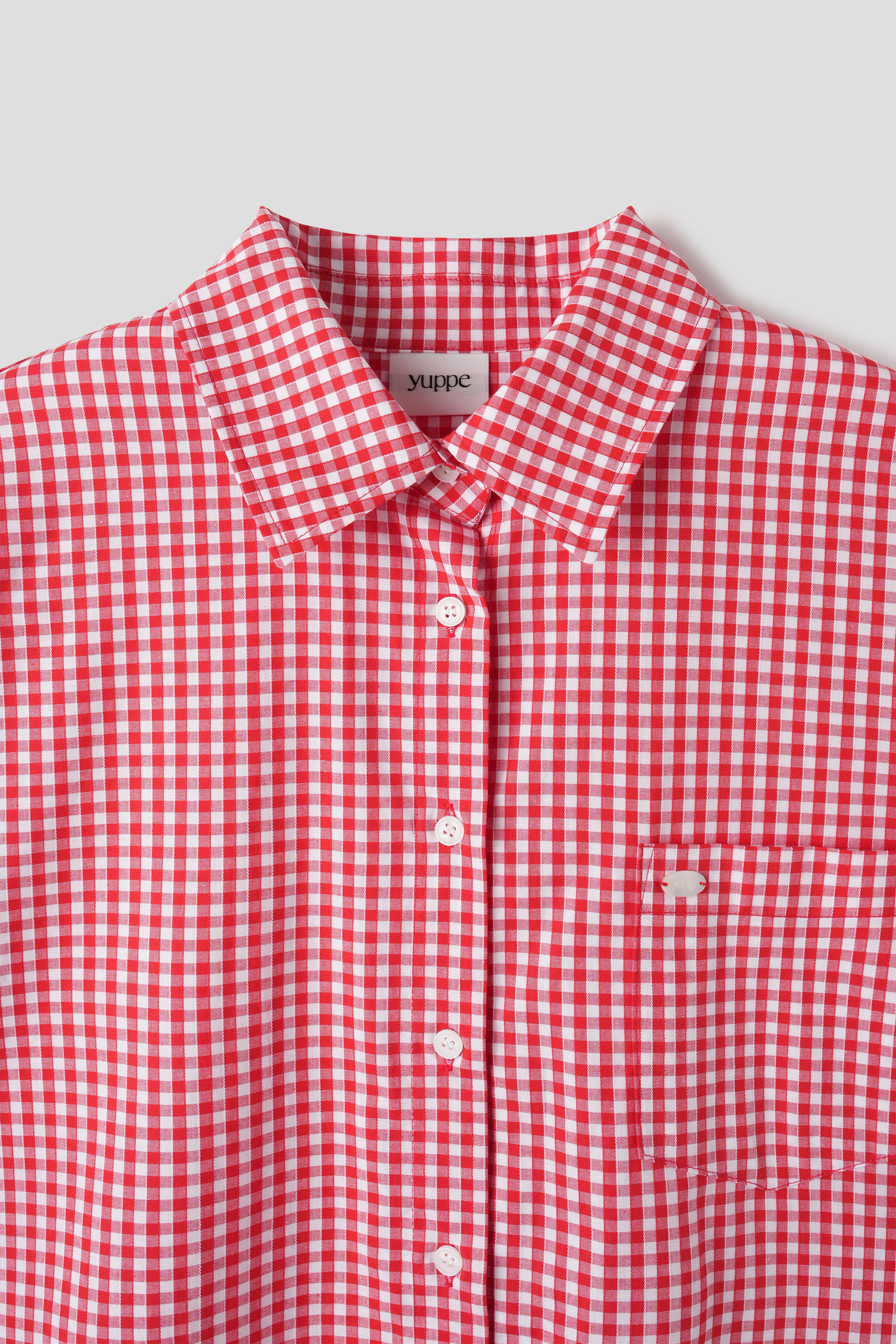 GINGHAM CHECK SHIRT_RED