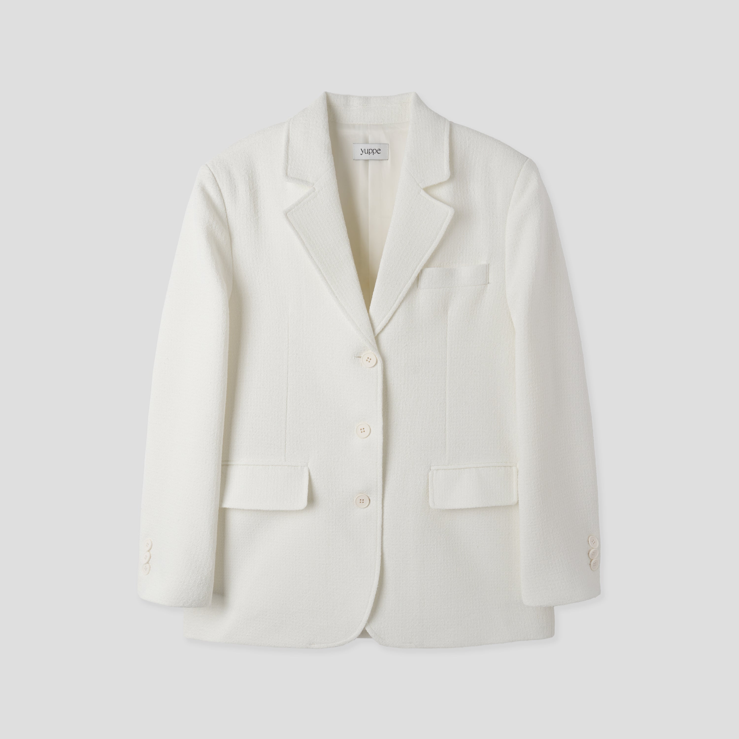 OVER TWEED JACKET_IVORY