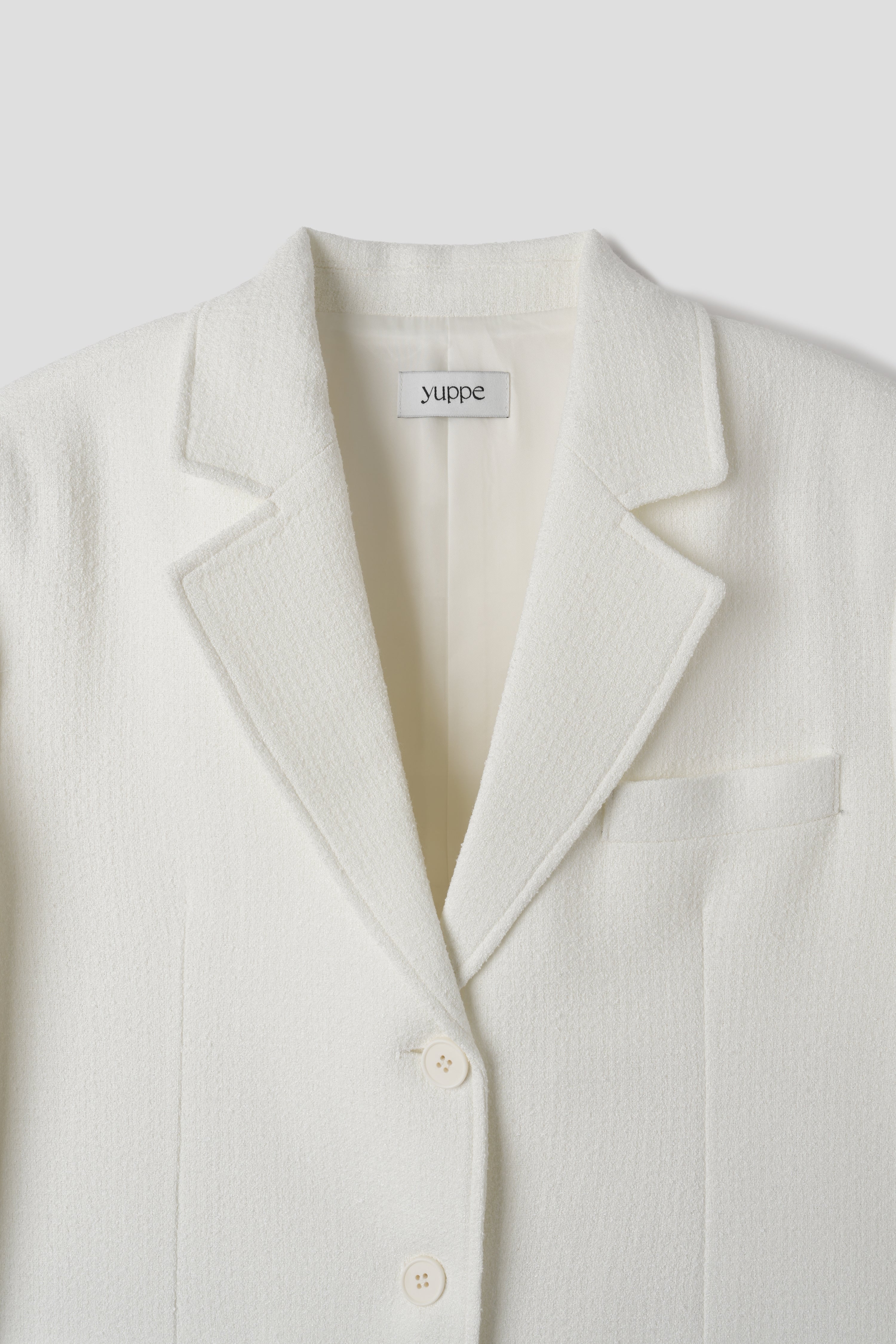 OVER TWEED JACKET_IVORY