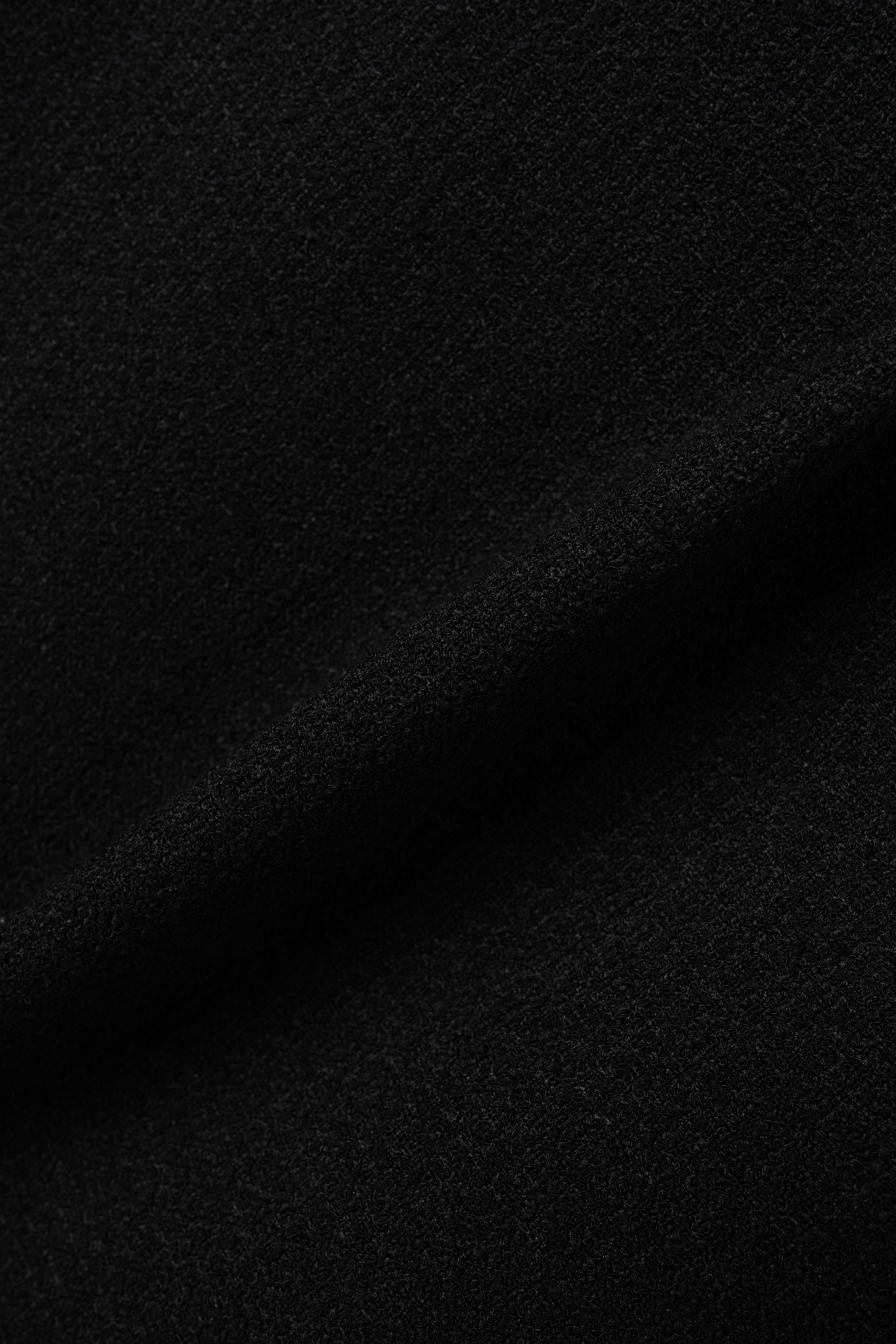 PLEATED TWEED SKIRT_BLACK