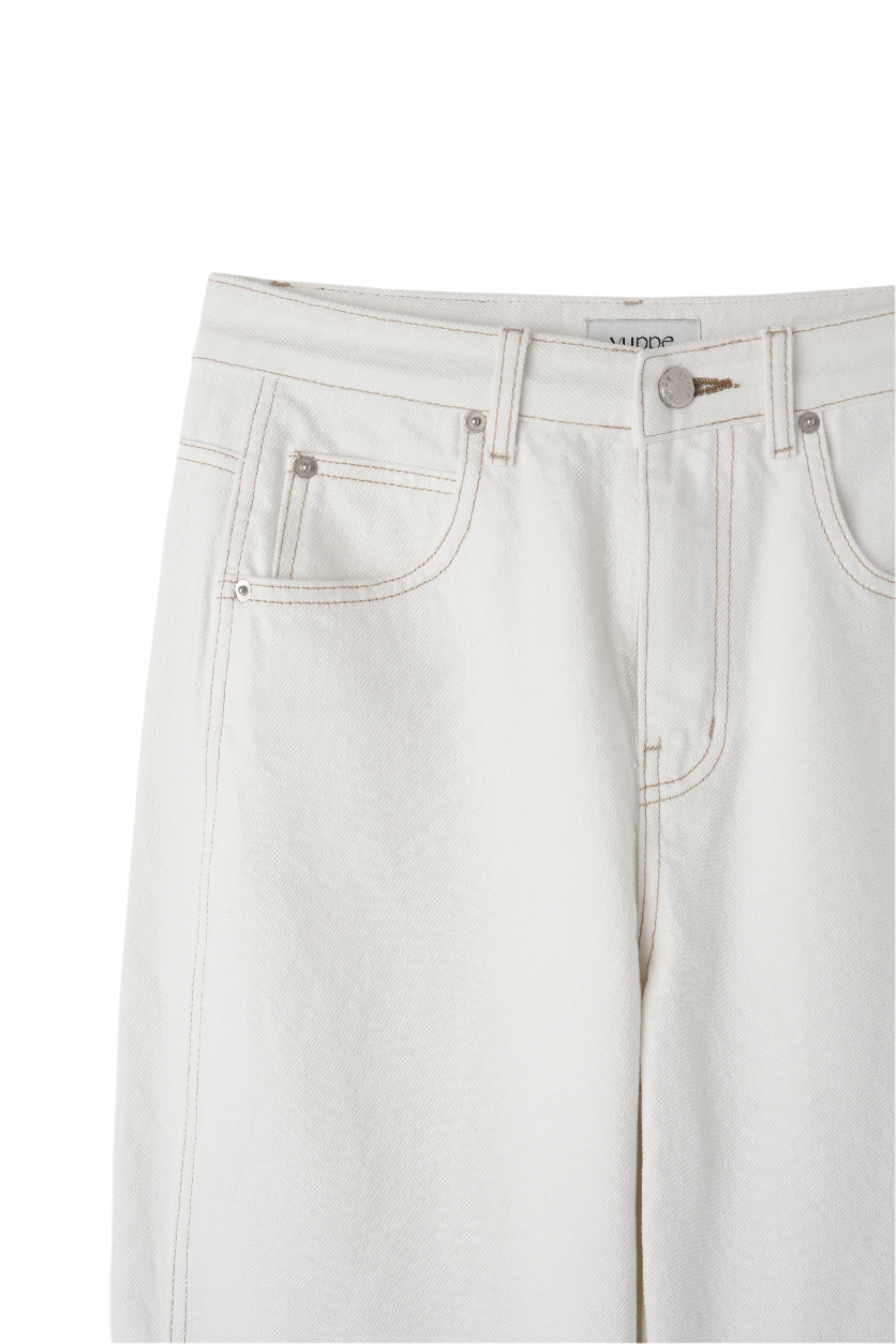 COTTON LINE PANTS_WHITE