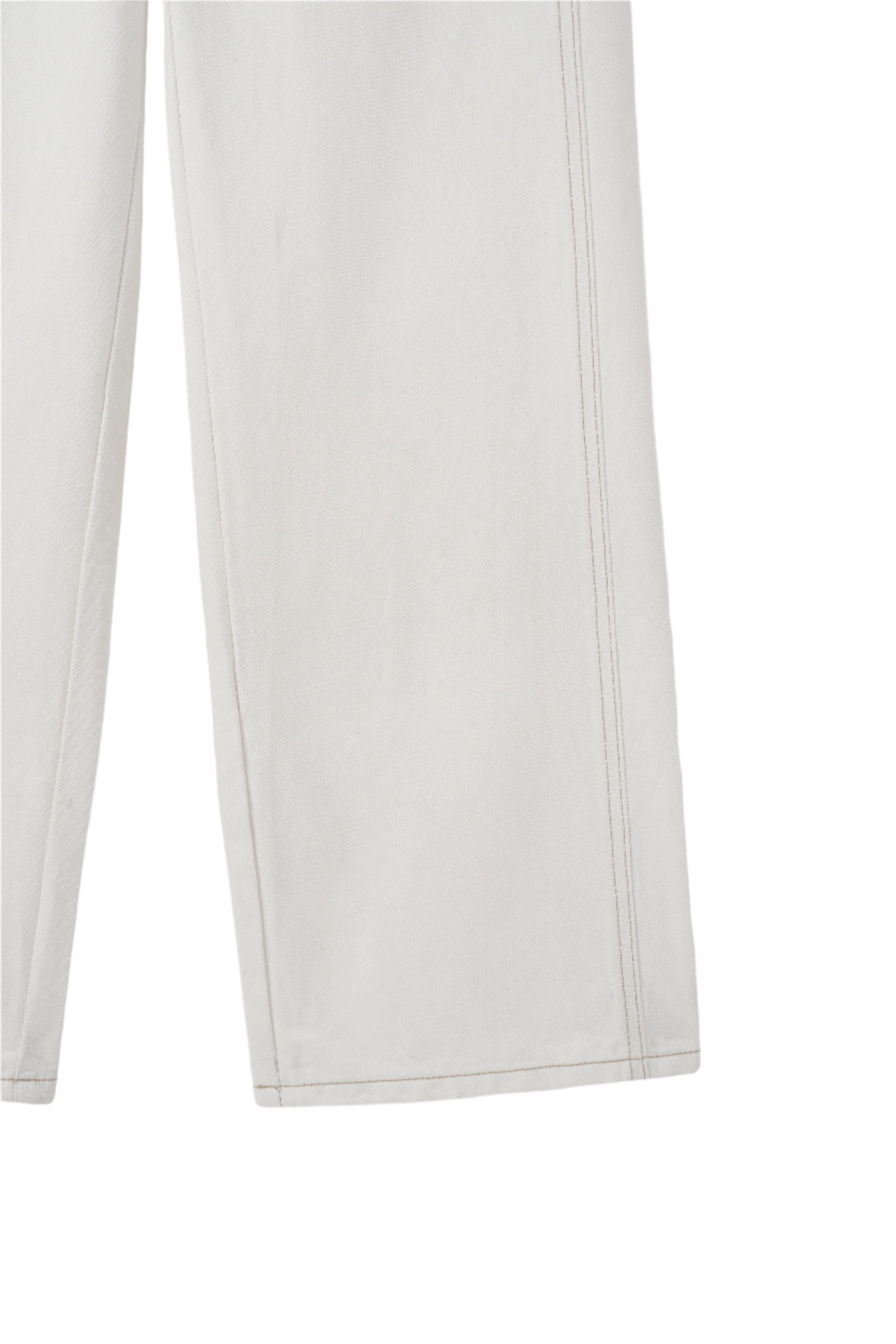 COTTON LINE PANTS_WHITE