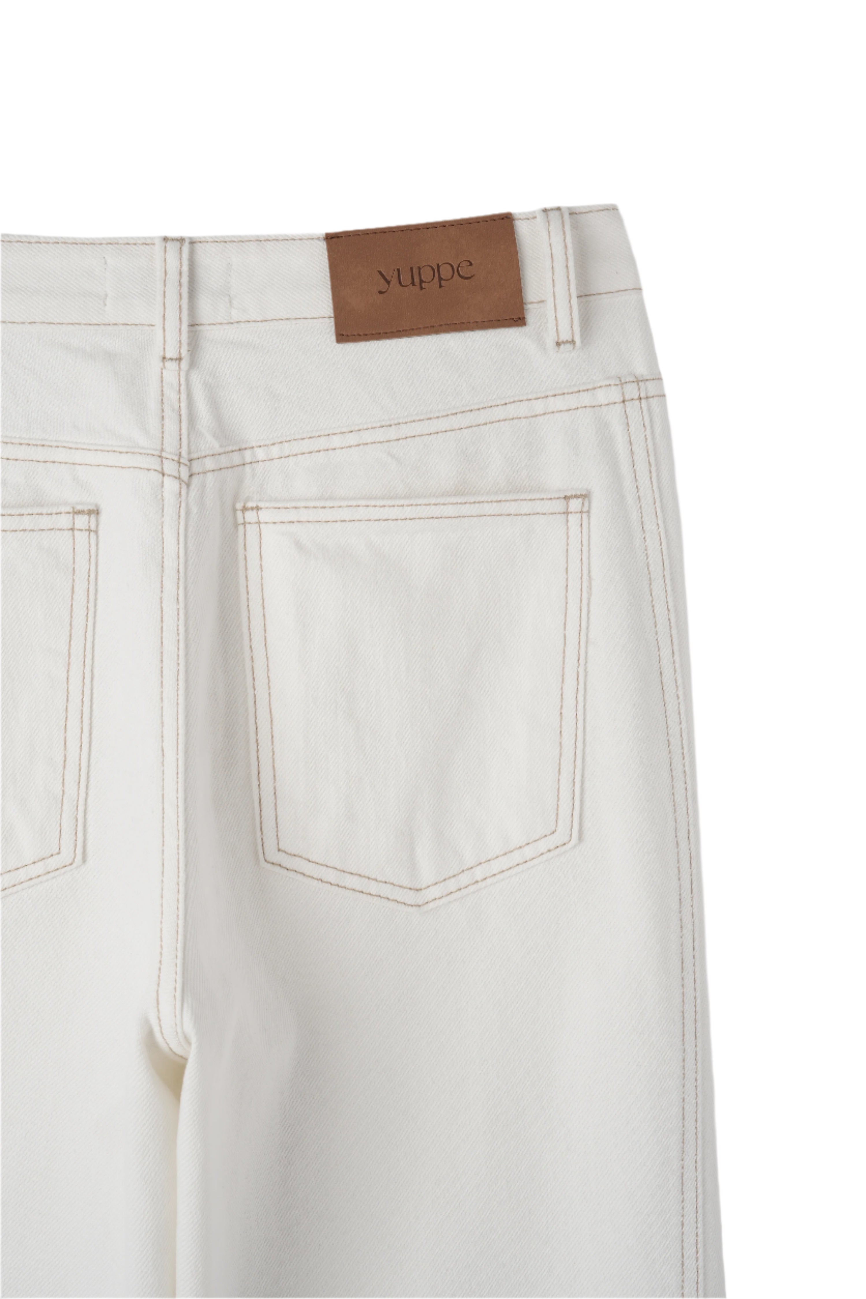 COTTON LINE PANTS_WHITE