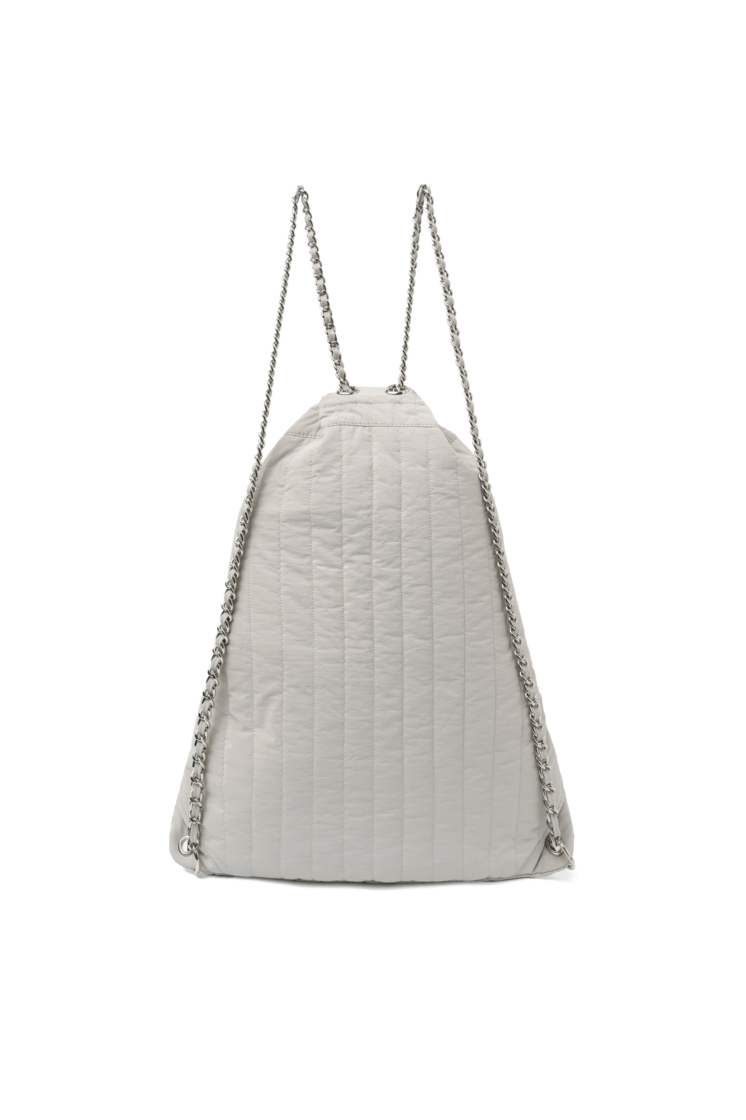 RIBBON CHAIN BACKPACK_GREY
