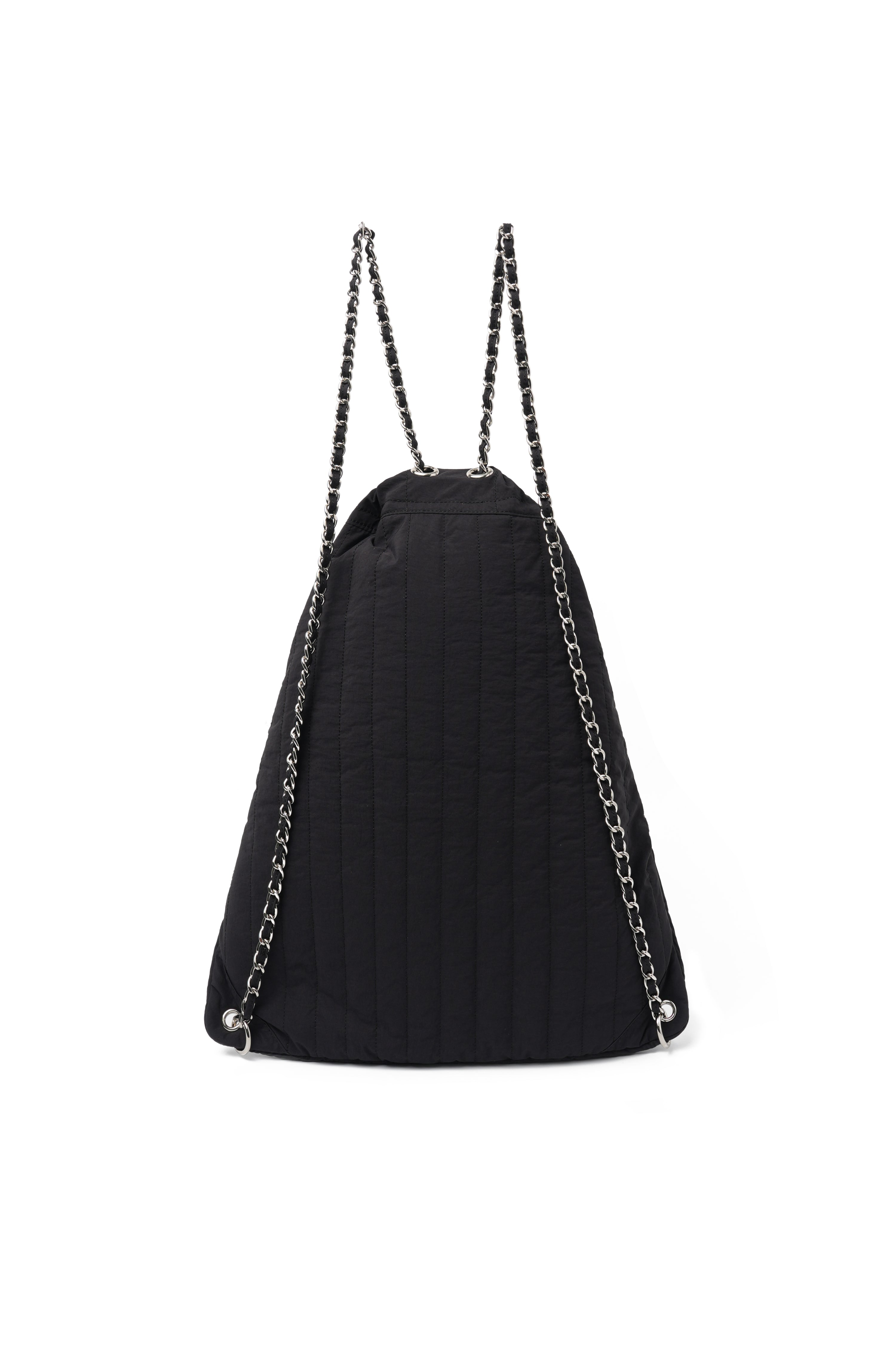 RIBBON CHAIN BACKPACK_BLACK