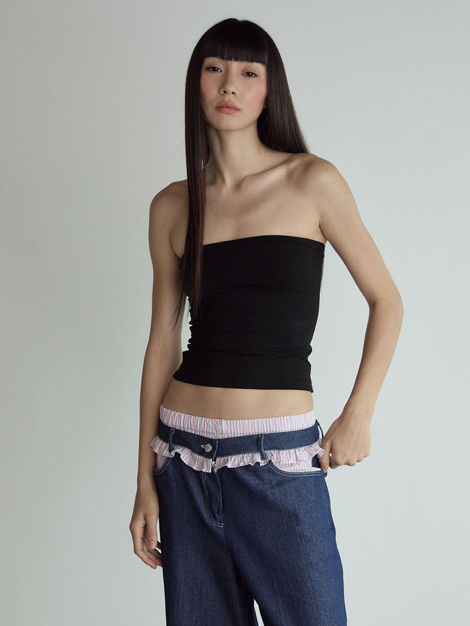 TUBE TOP_BLACK