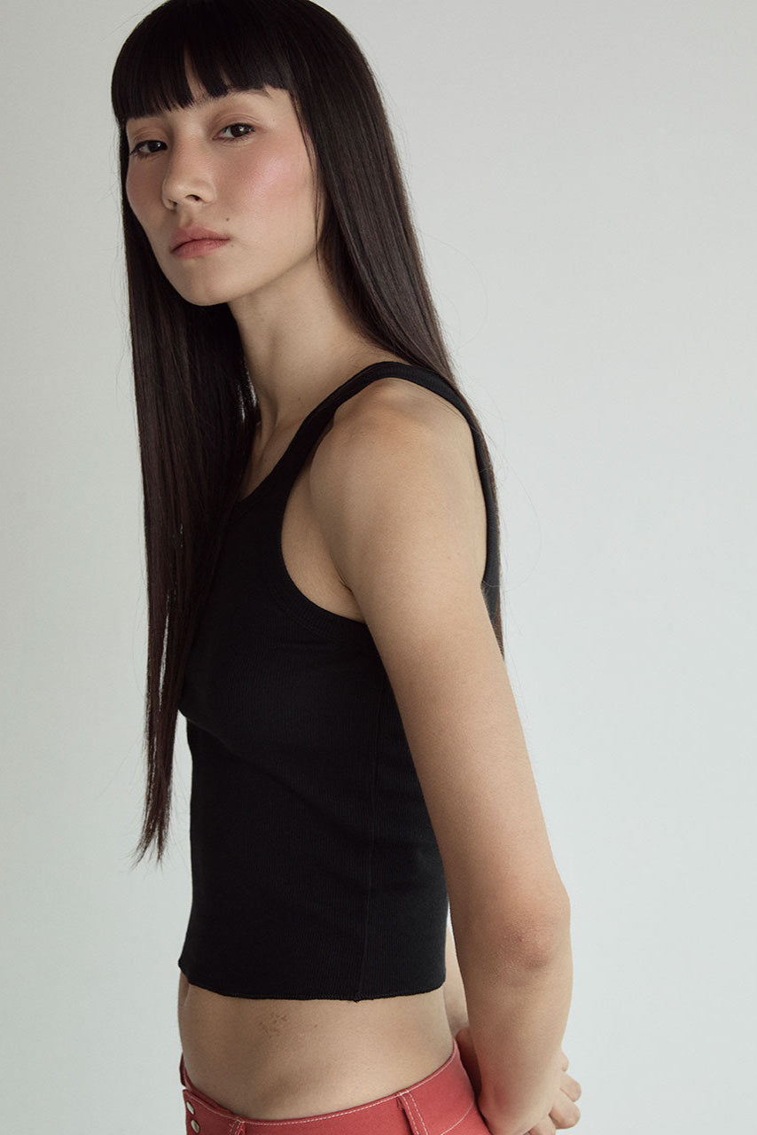 HAUT SANS MANCHES EN COTON_NOIR
