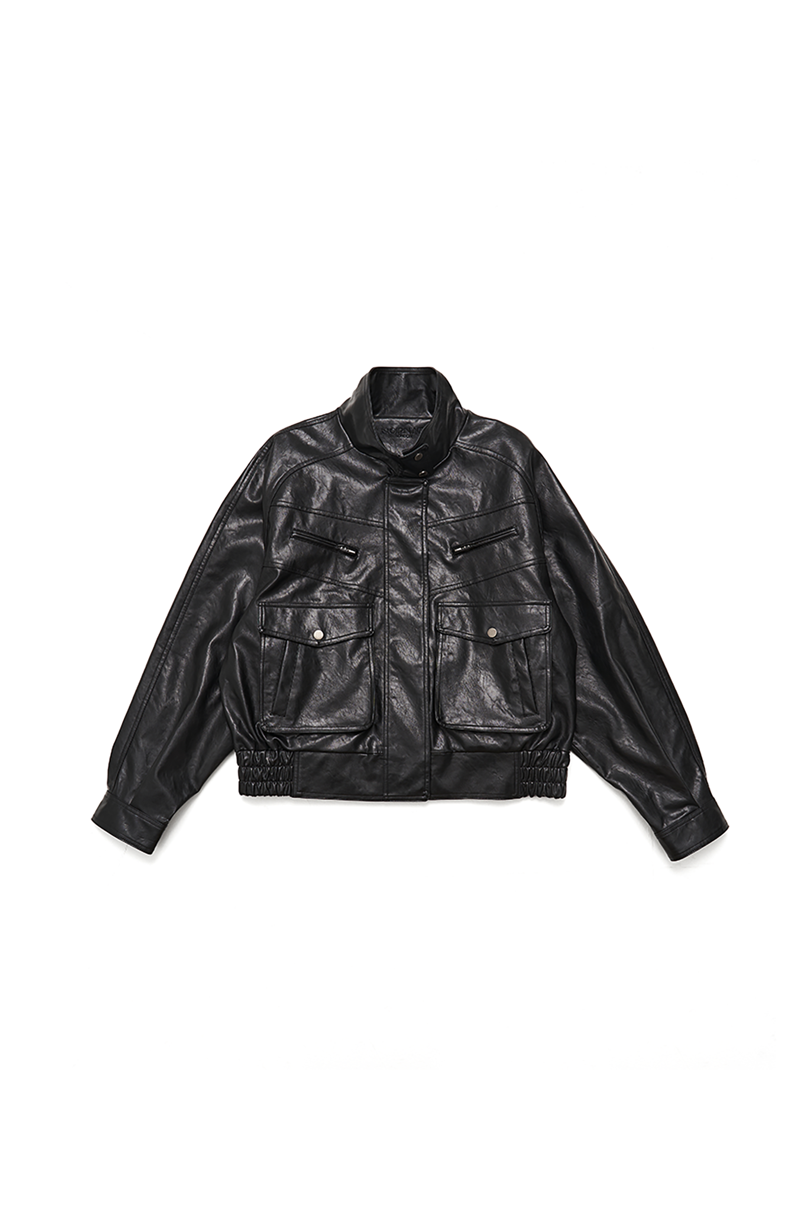 UTILITY LEATHER JACKET_BLACK