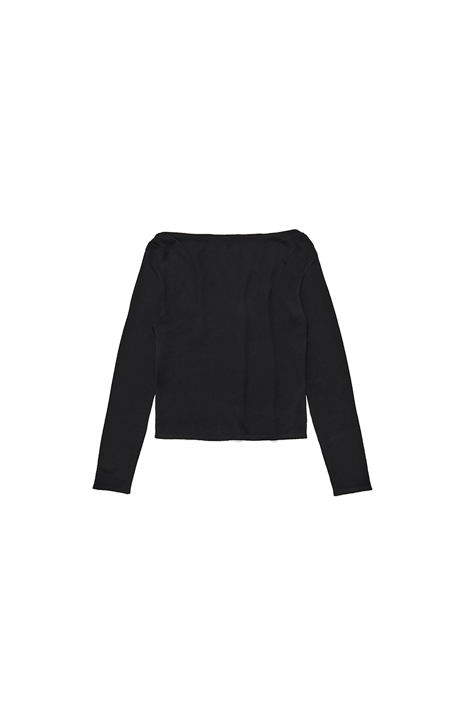 BOAT NECK KNIT_BLACK