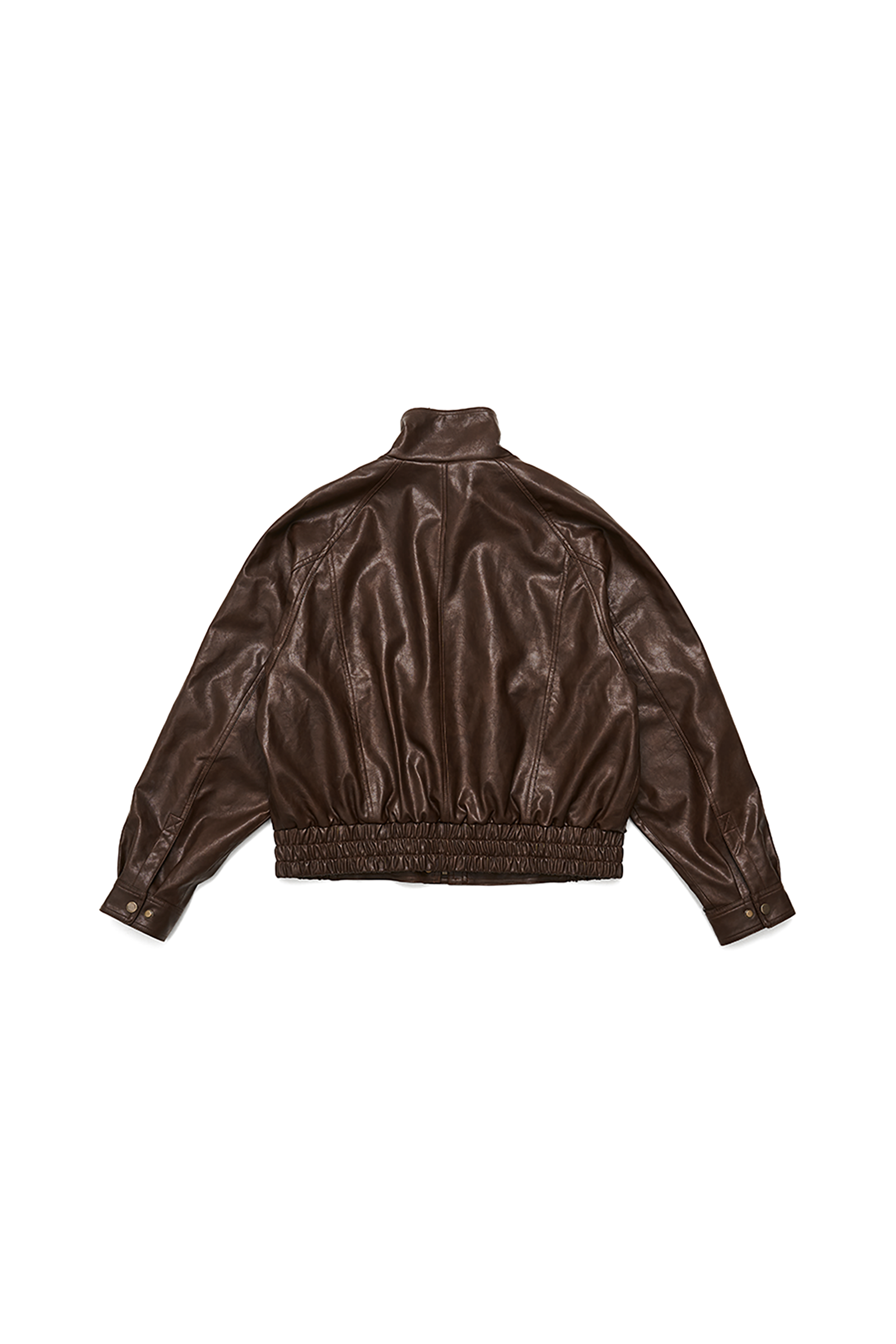UTILITY LEATHER JACKET_BROWN
