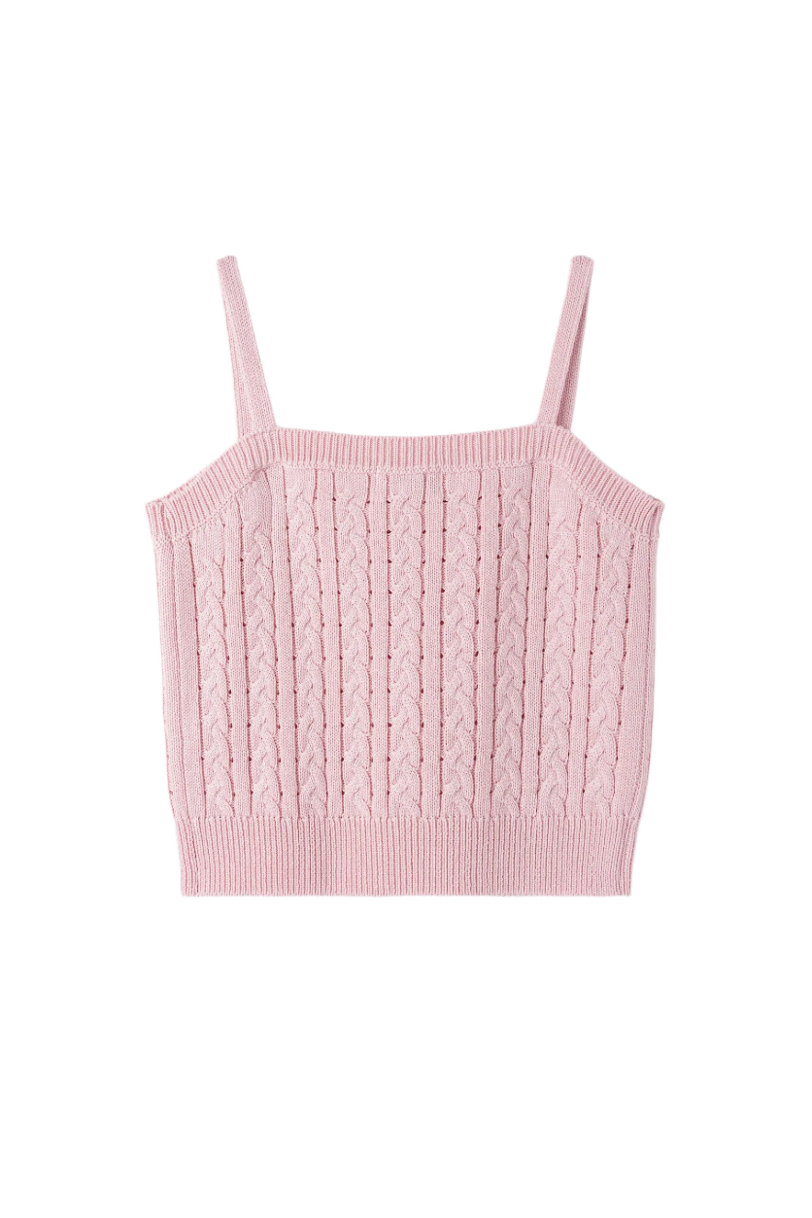 LACE RIBBON SLEEVELESS_PINK