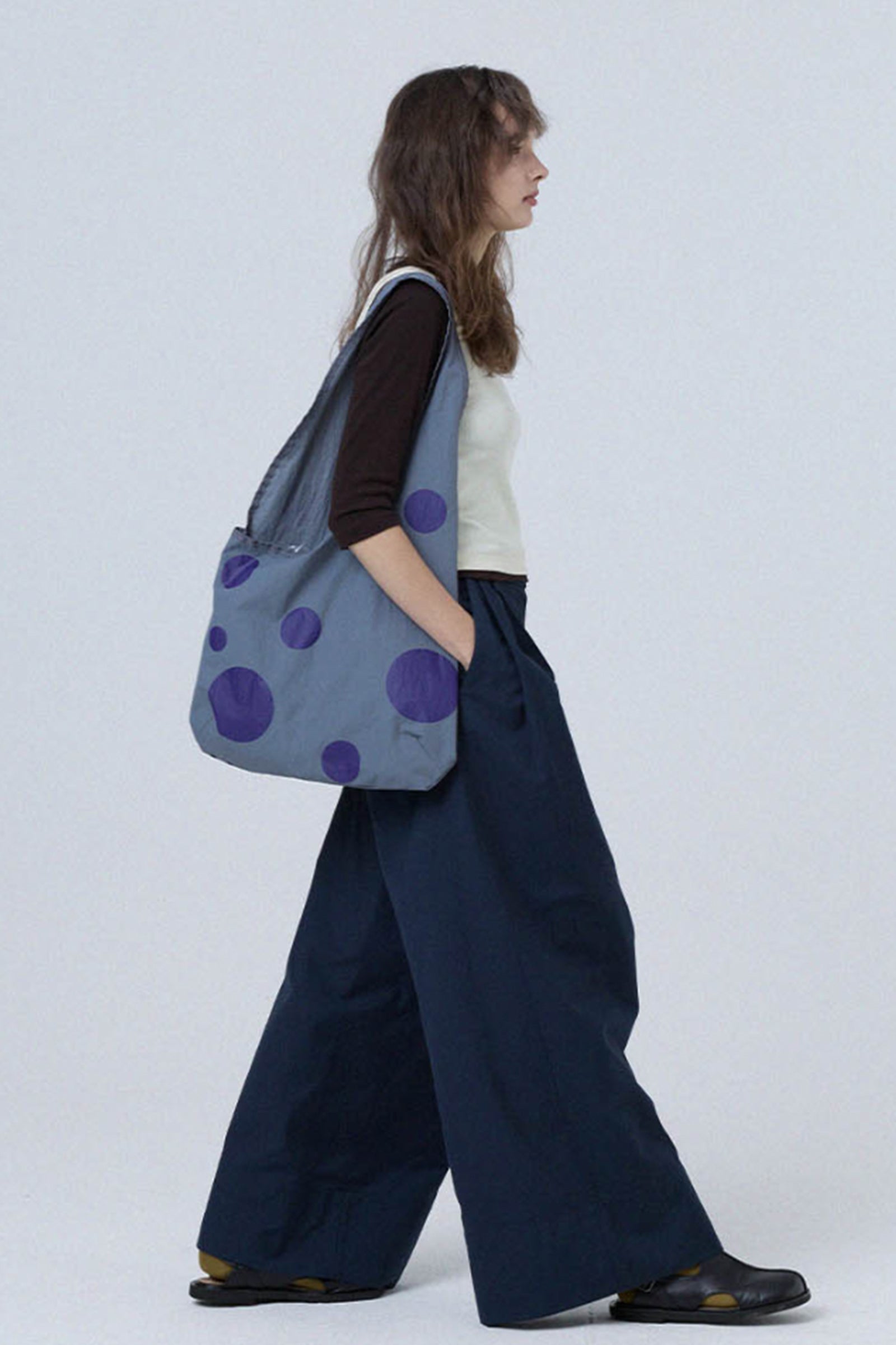 DOT BUBBLE BAG_CHARCOAL