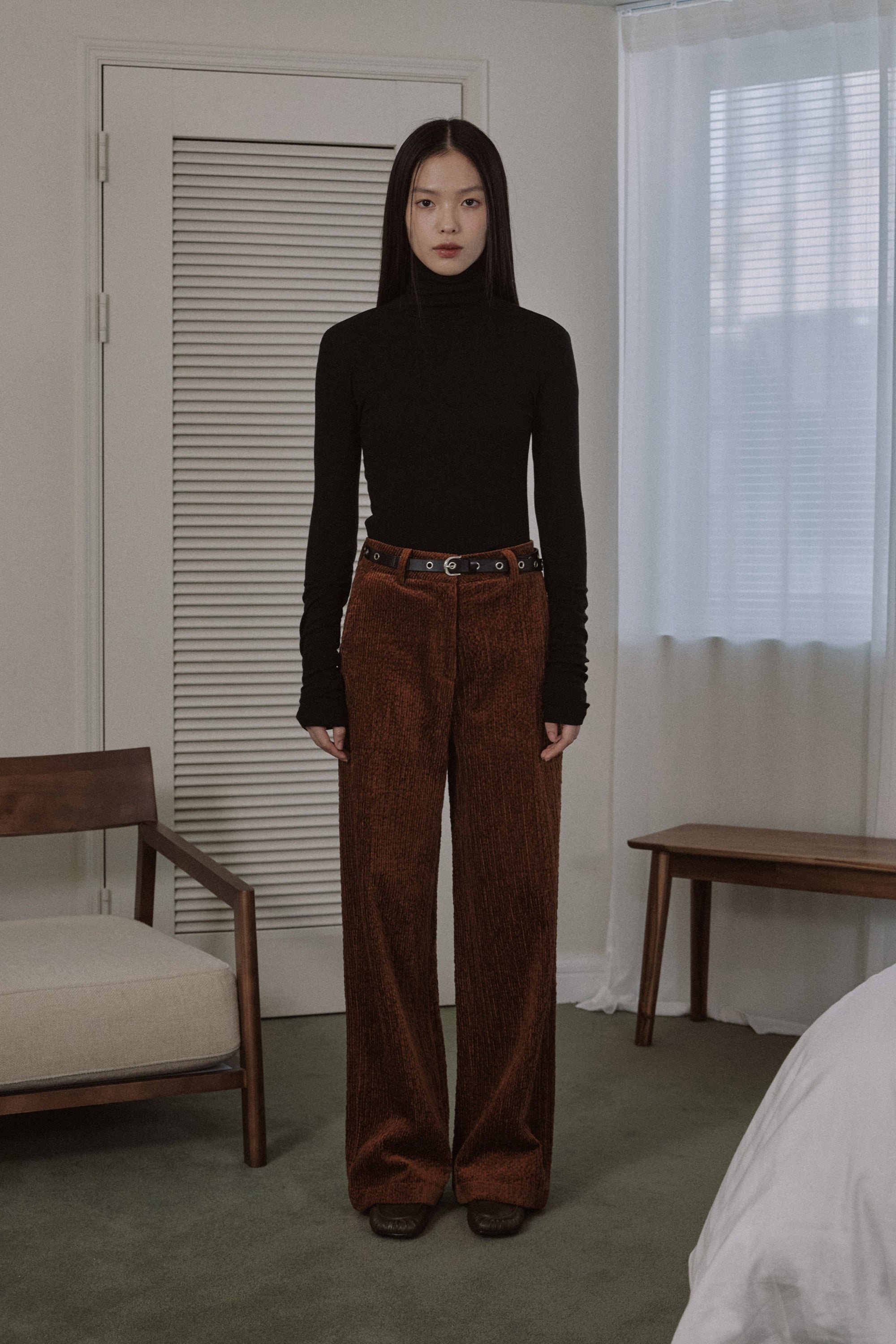 RELAXED CORDUROY PANTS_BROWN
