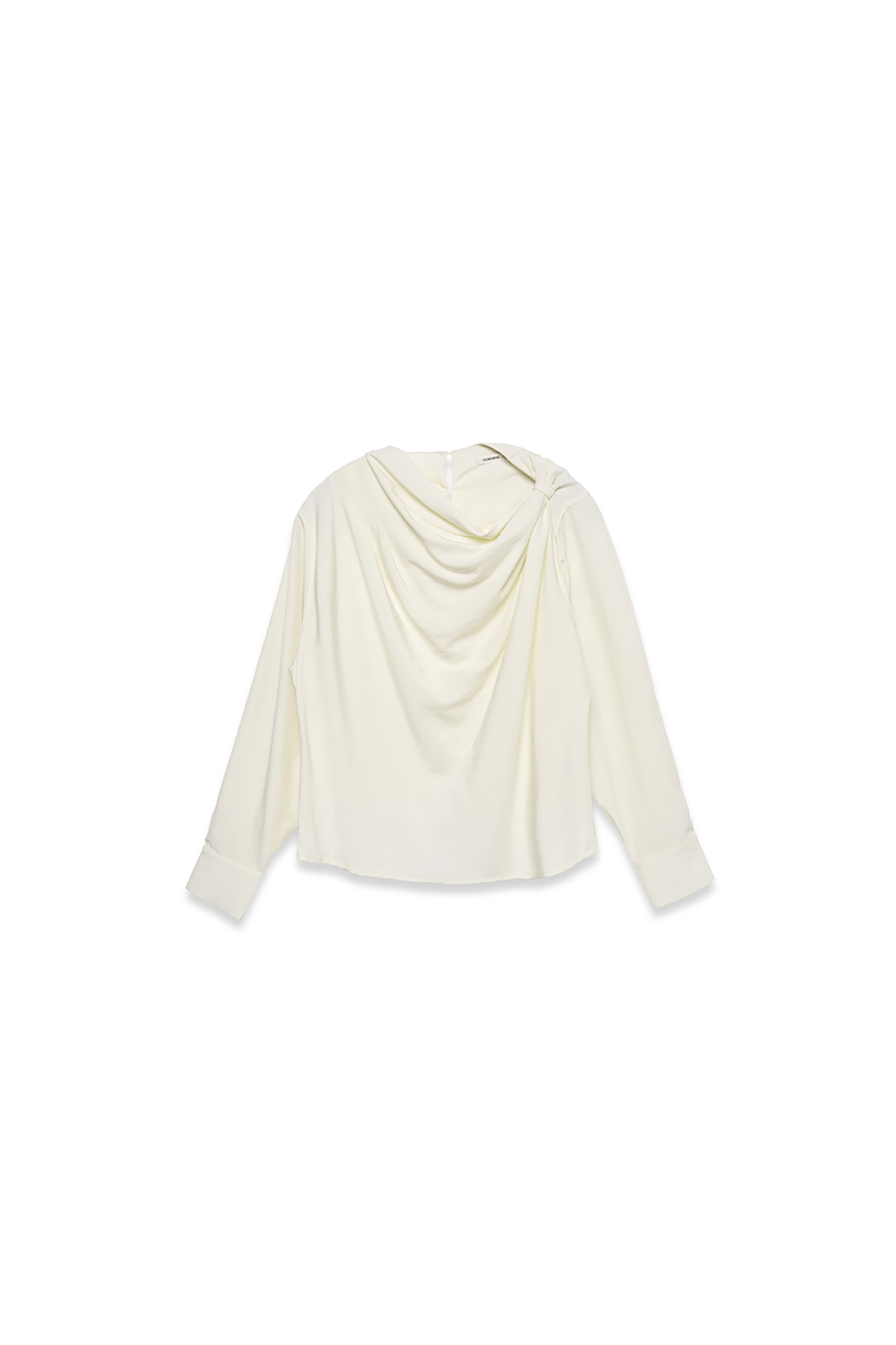 DRAPE BLOUSE_CREAM