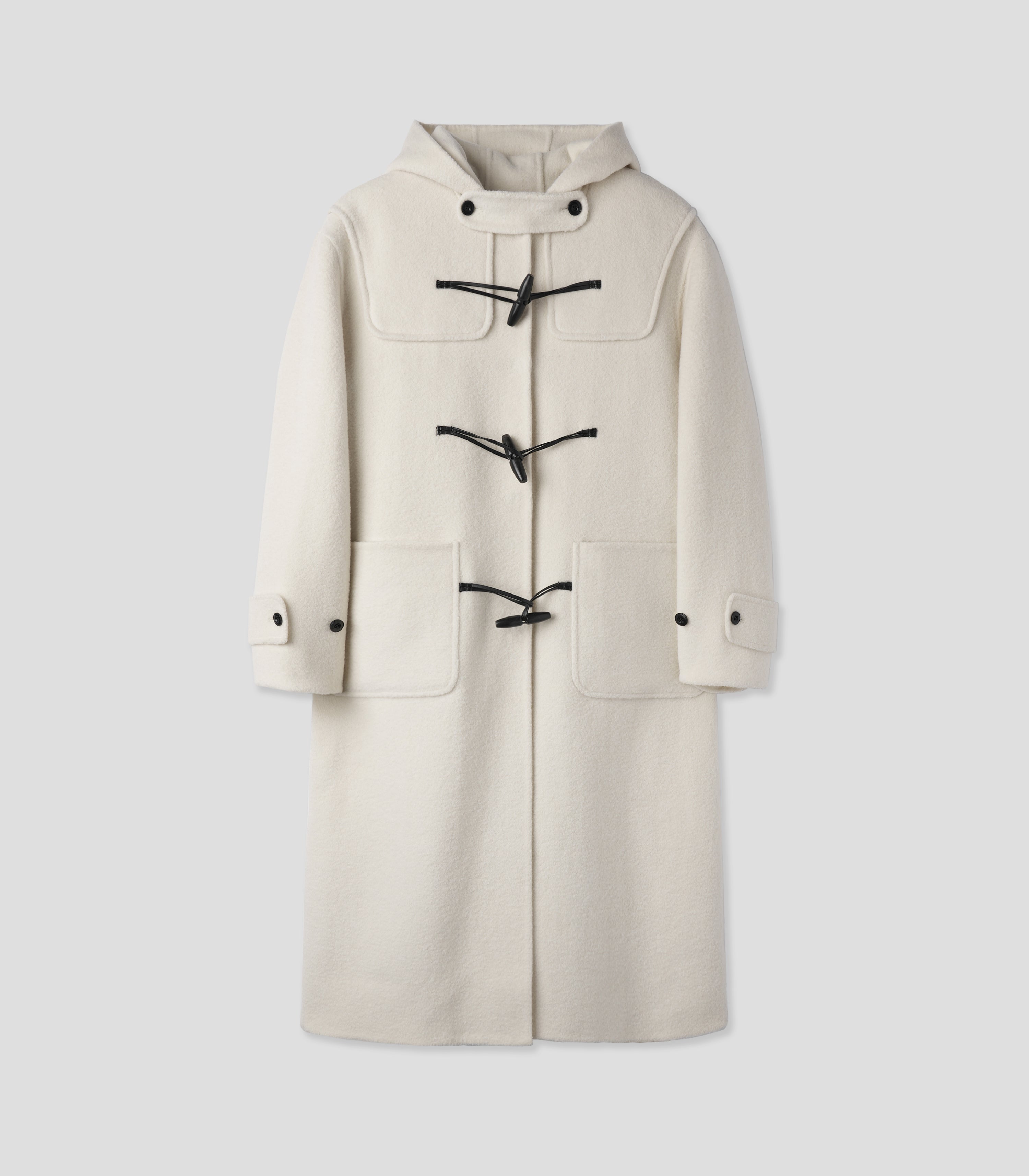 BOUCLE DUFFLE COAT_IVORY