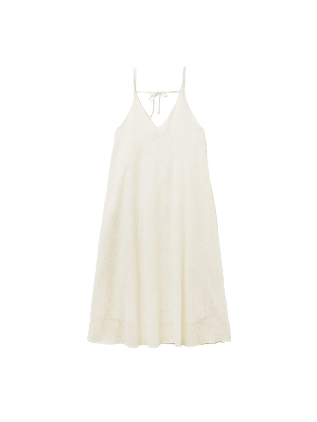 DOT SEER TENT DRESS_IVORY
