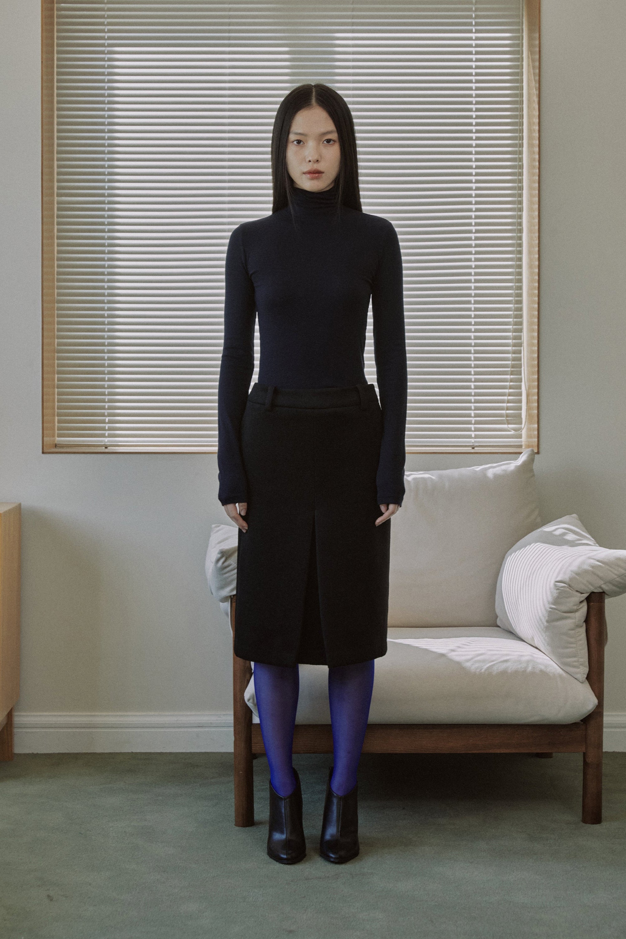 ESSENTIAL RIBBED WOOL TURTLENECK_NAVY