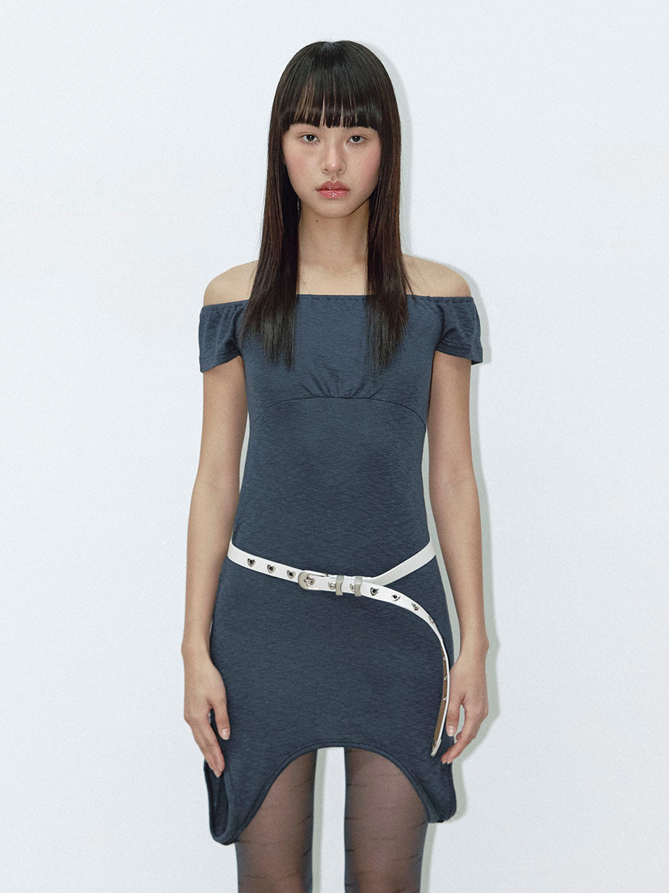 HEART SLIM BELT_IVORY