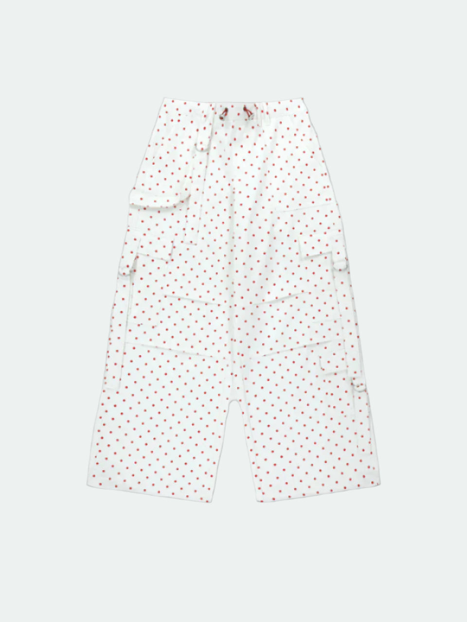 PANTALON CARGO À ANNEAUX_À POIS