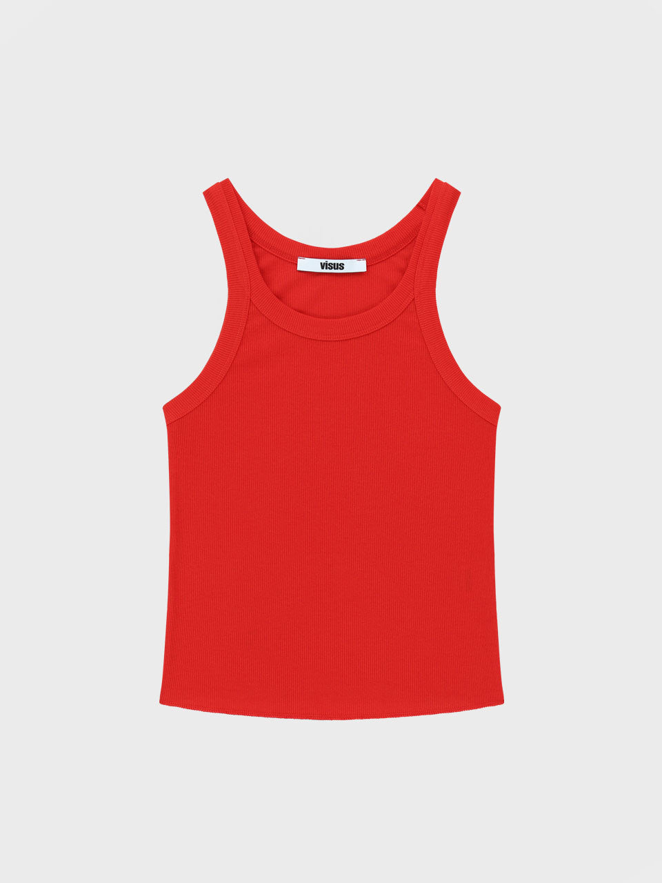 COTTON SLEEVELESS TOP_RED