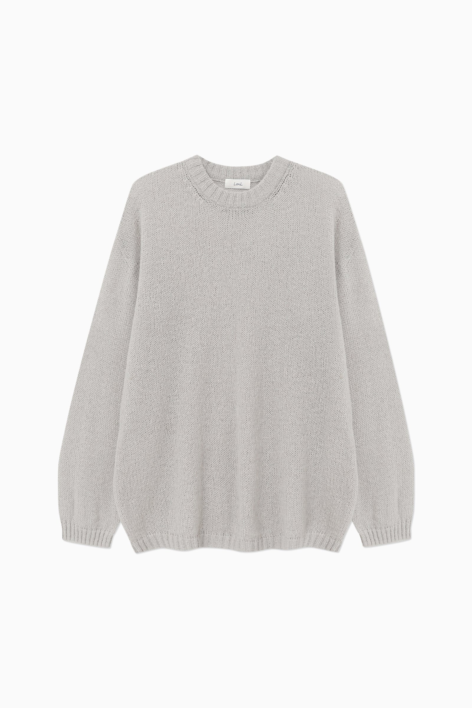 POND MOHAIR KNIT_LIGHT GREY