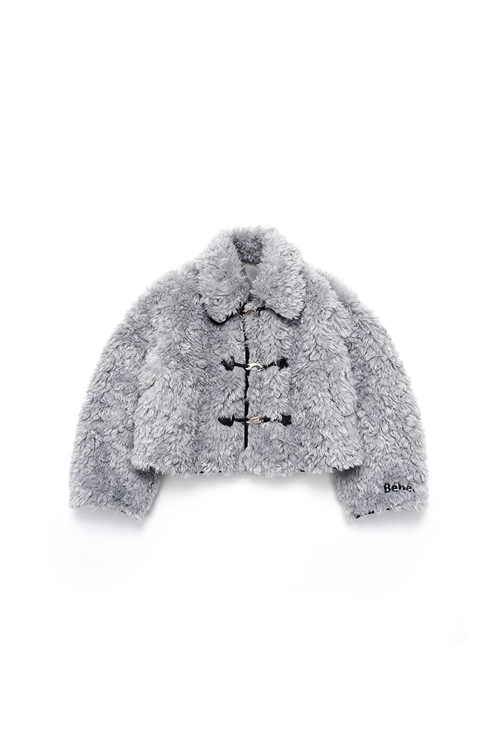 BÉBÉ FUR SHEARING JACKET_GREY