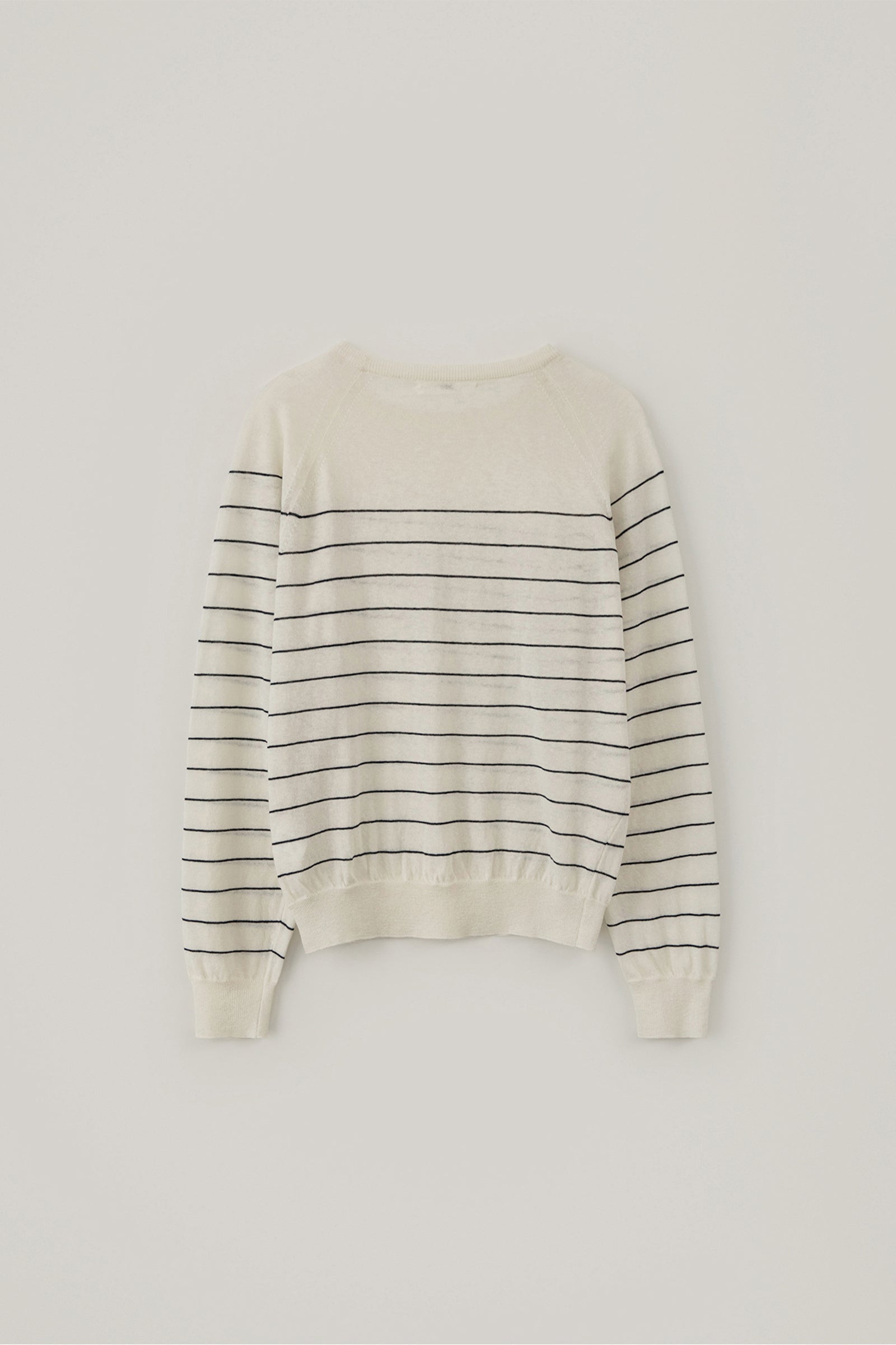 HEMP STRIPE KNIT_IVORY