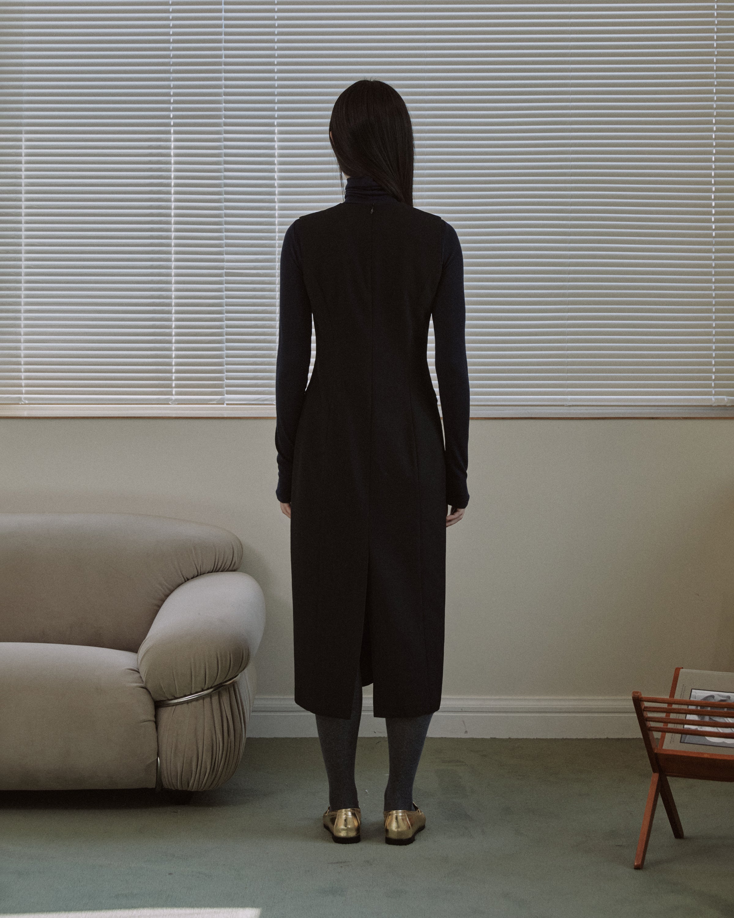 HOURGLASS LONG DRESS_BLACK