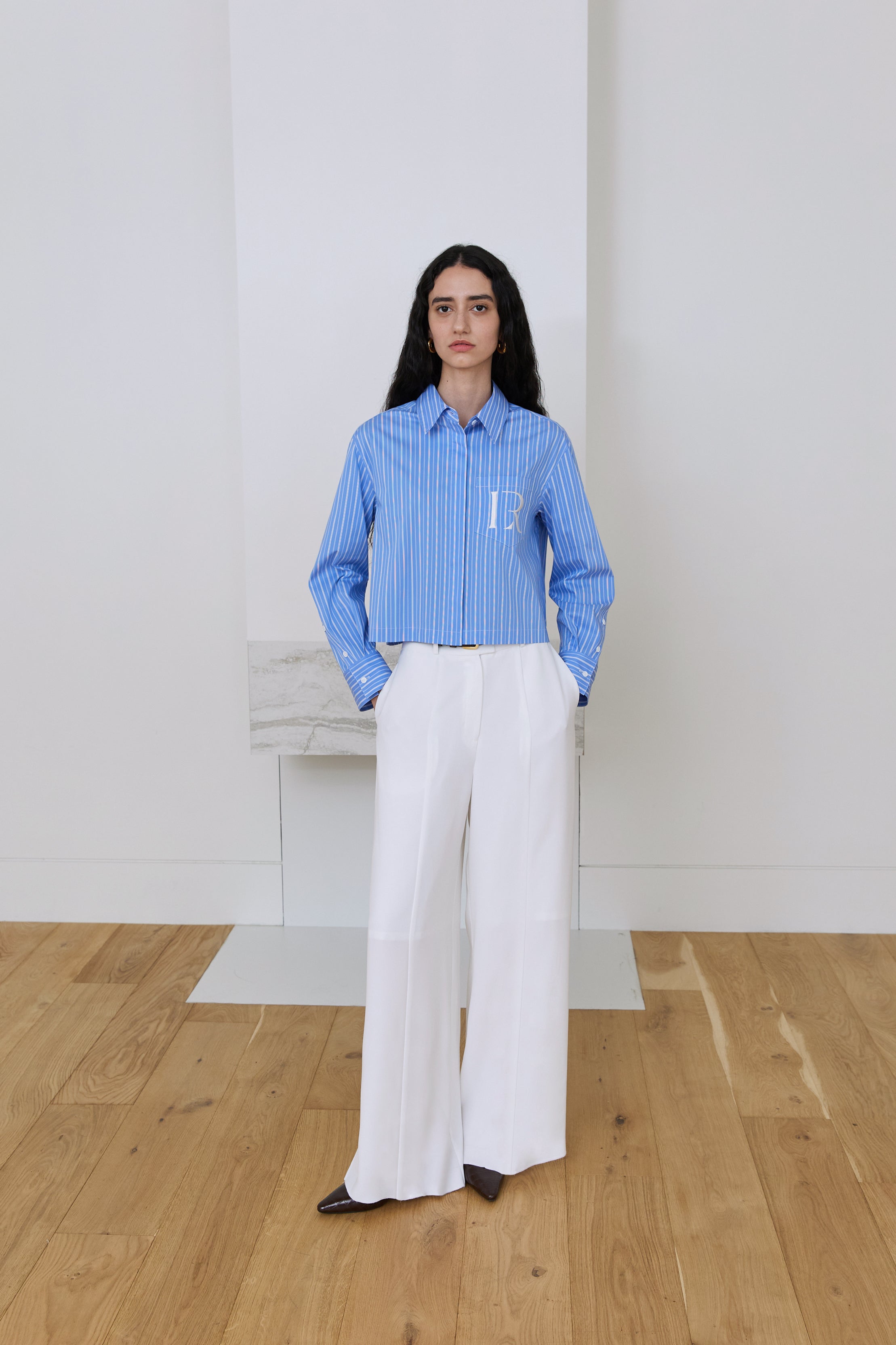 PANTALON LARGE SATINÉ_BLANC