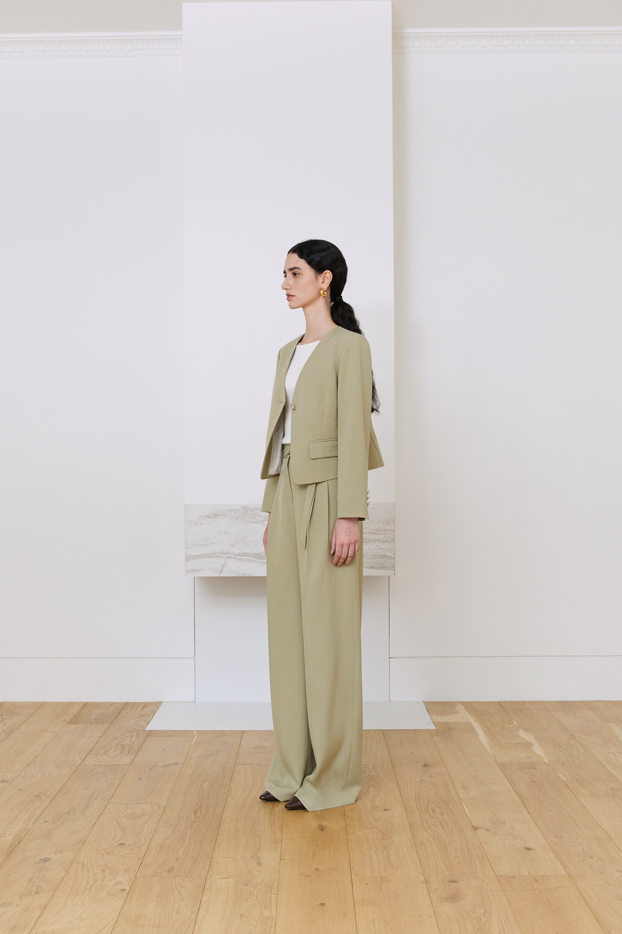 VESTE SANS COL SIERRA_KAKI