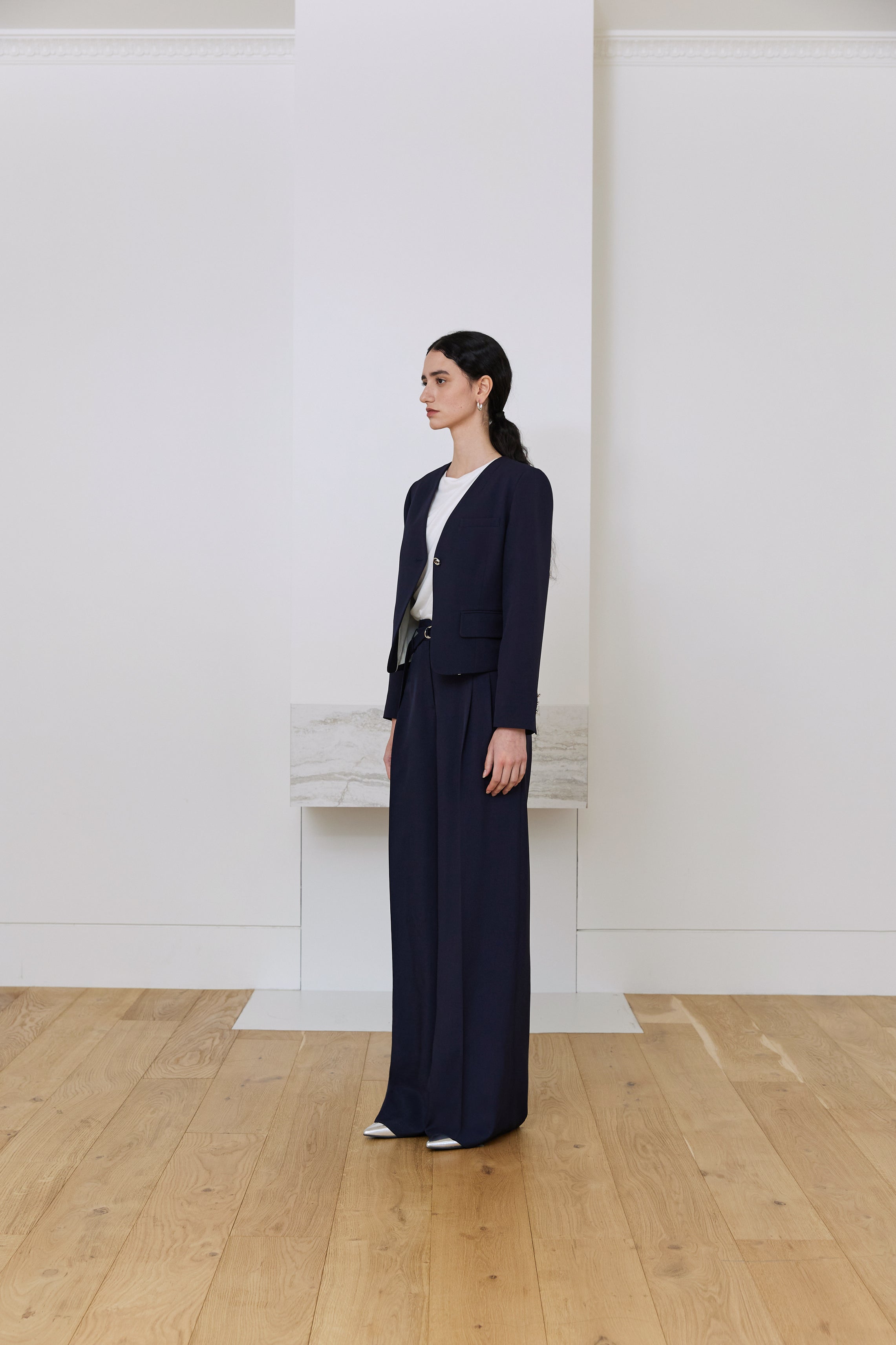 VESTE SANS COL SIERRA_BLEU MARINE