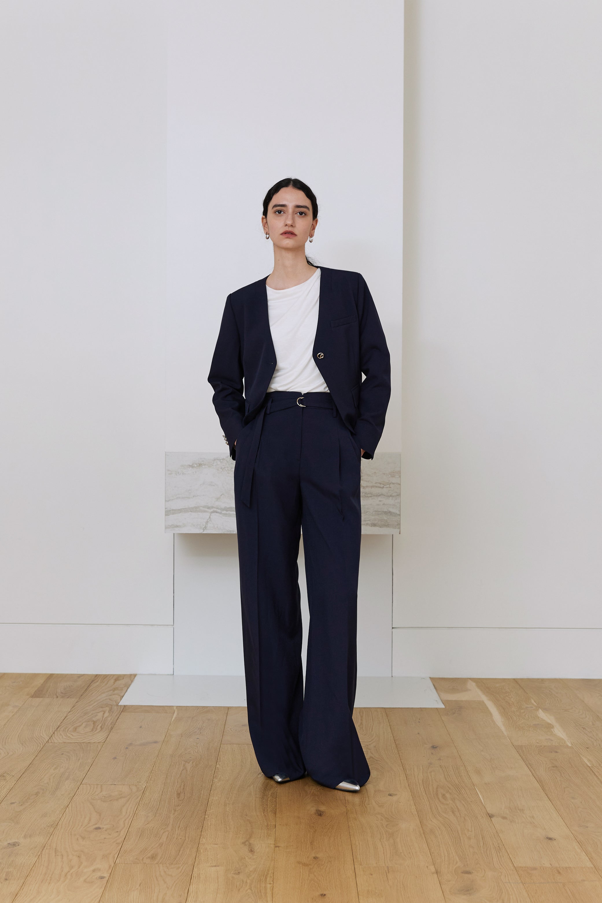 VESTE SANS COL SIERRA_BLEU MARINE