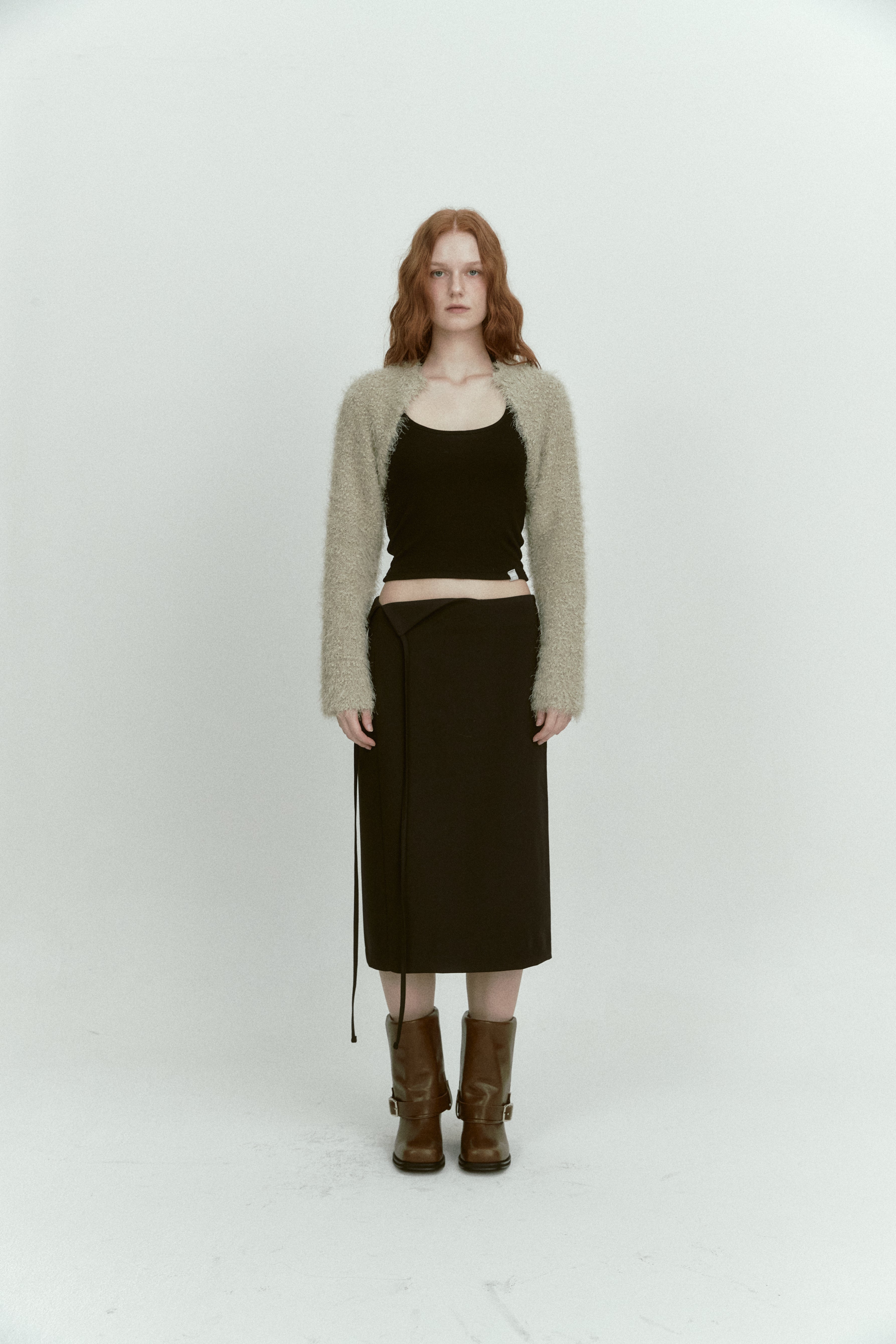 UNBALANCE FLIP SKIRT_BLACK