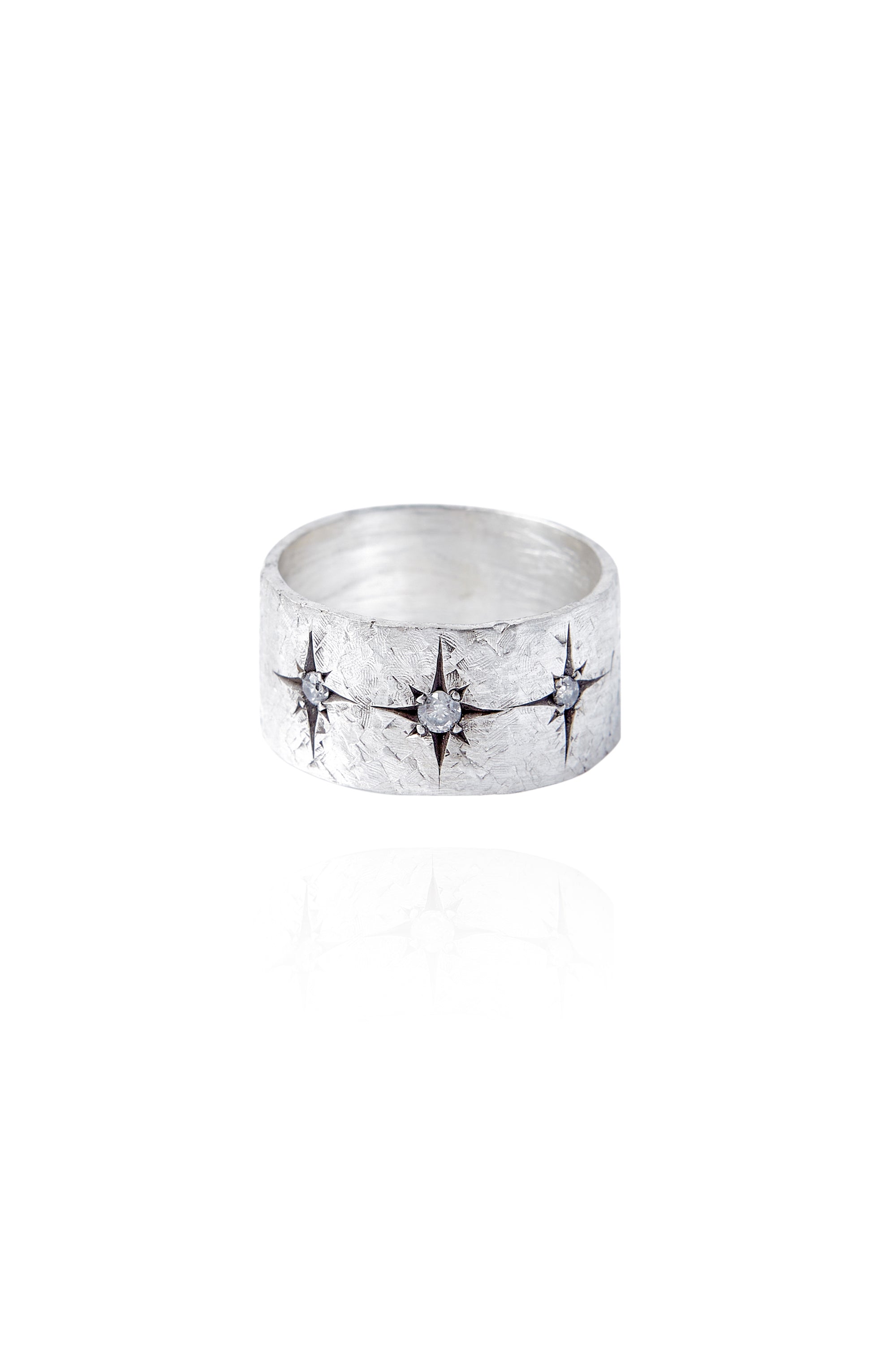 BAGUE LUMIÈRE_BLANC NACRÉ
