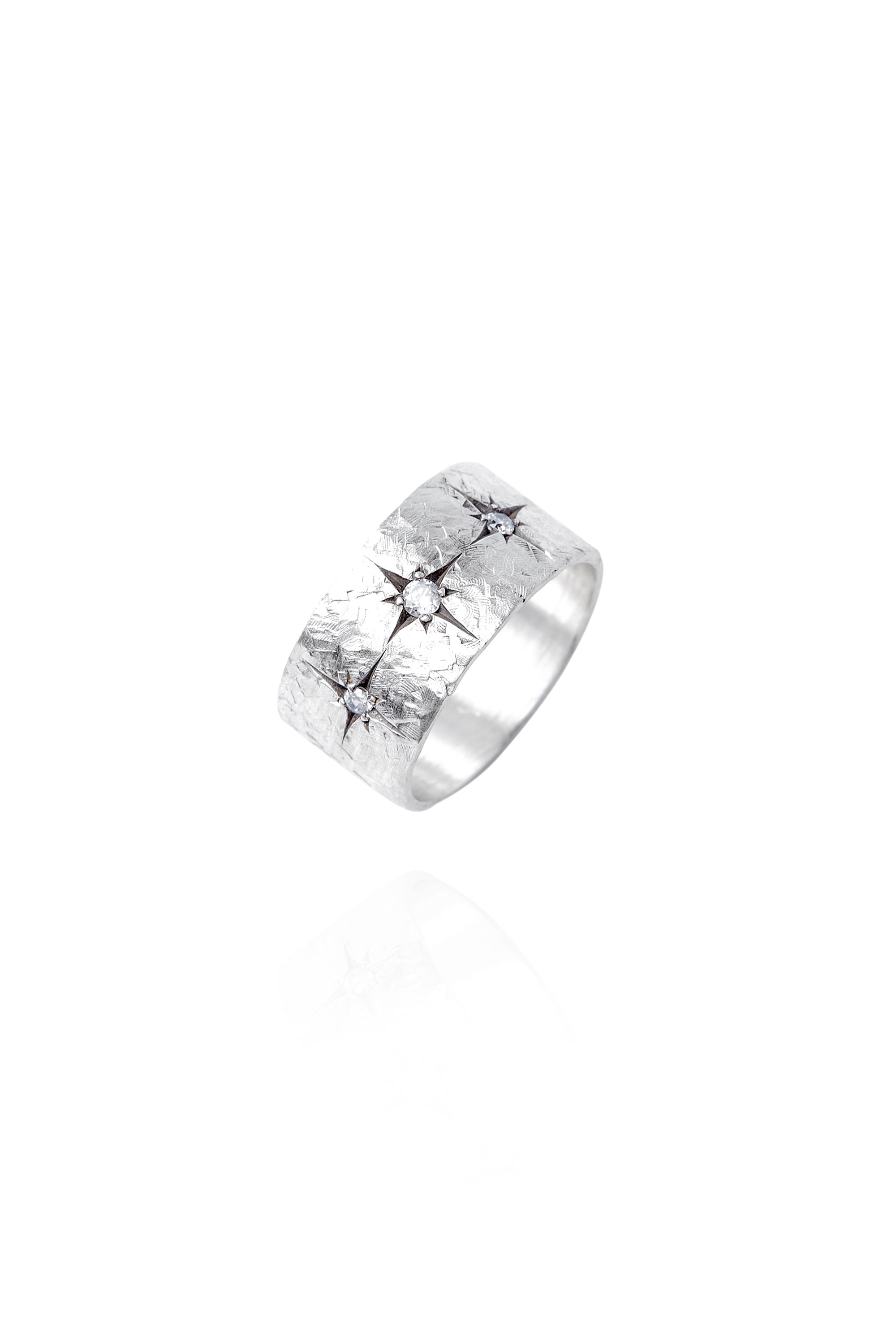 BAGUE LUMIÈRE_BLANC NACRÉ