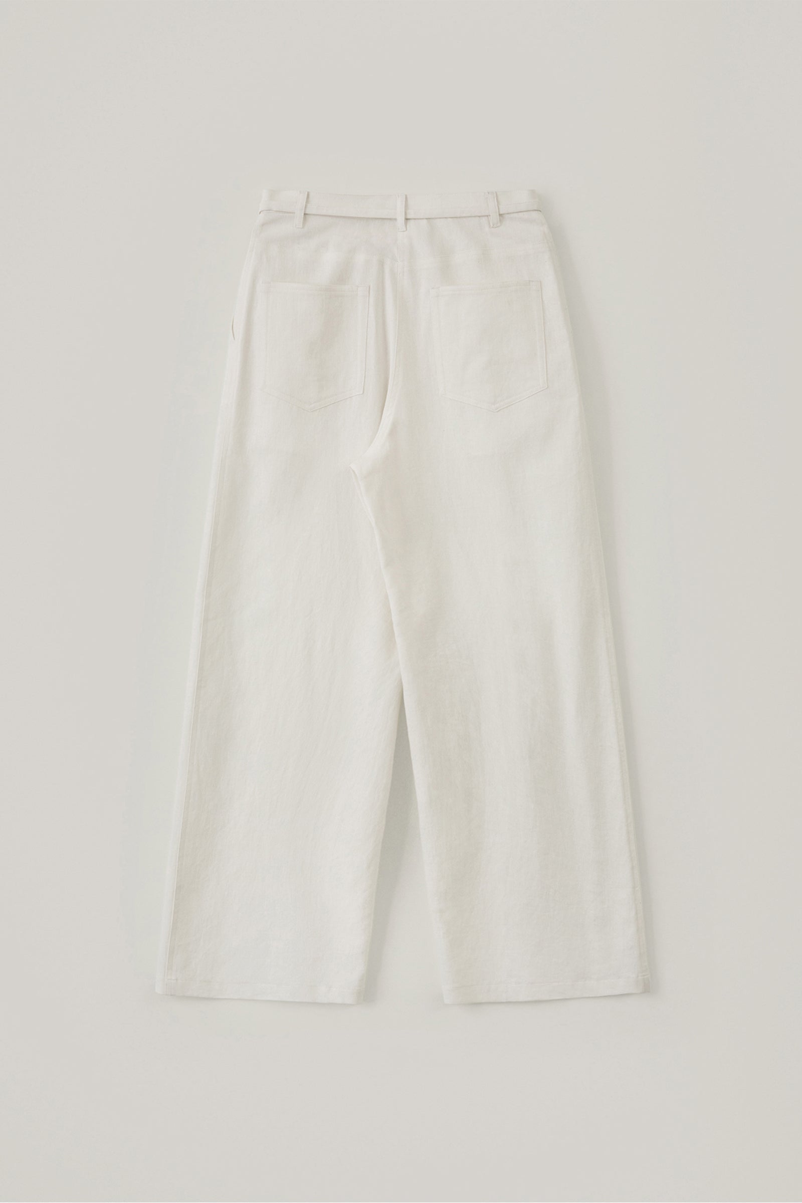 PANTALON LARGE EN LIN_BLANC