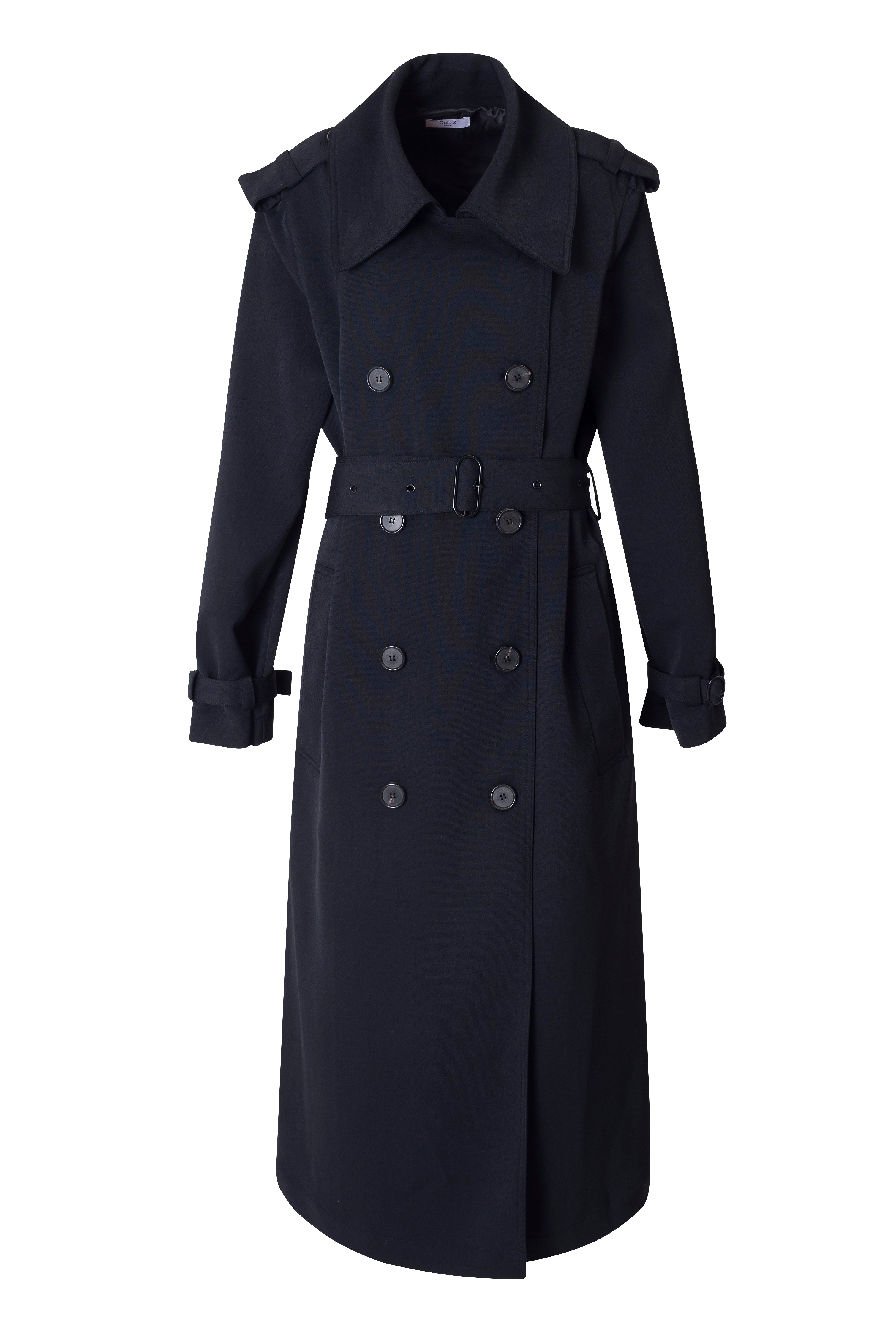 TRENCH LONG_NOIR