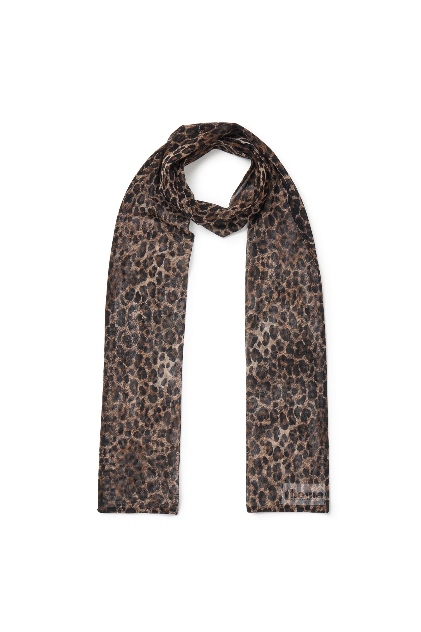 LEOPARD MESH LONG SCARF_LEOPARD