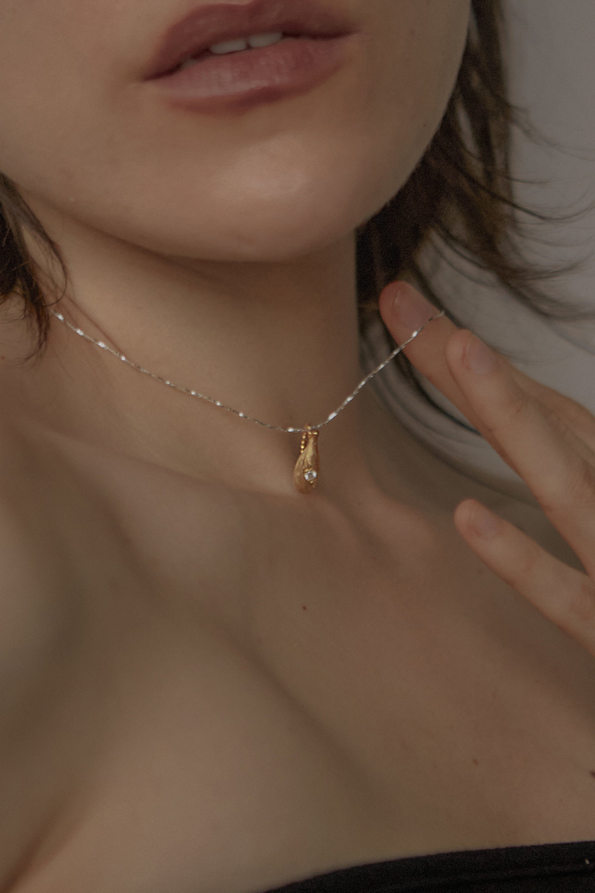 COLLIER ALLUMETTE_OR