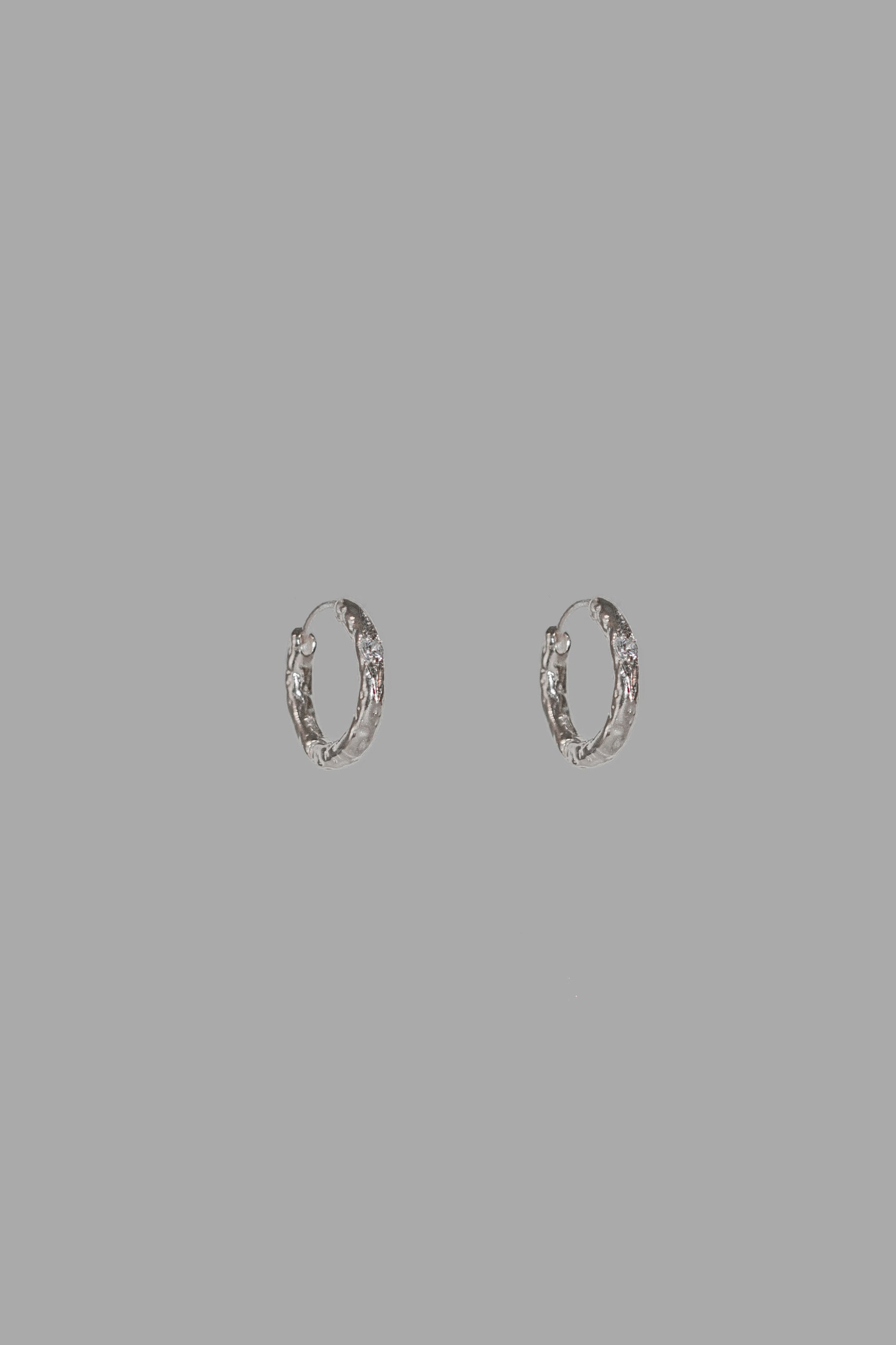 BOUCLES D'OREILLES FONDUES_ARGENT